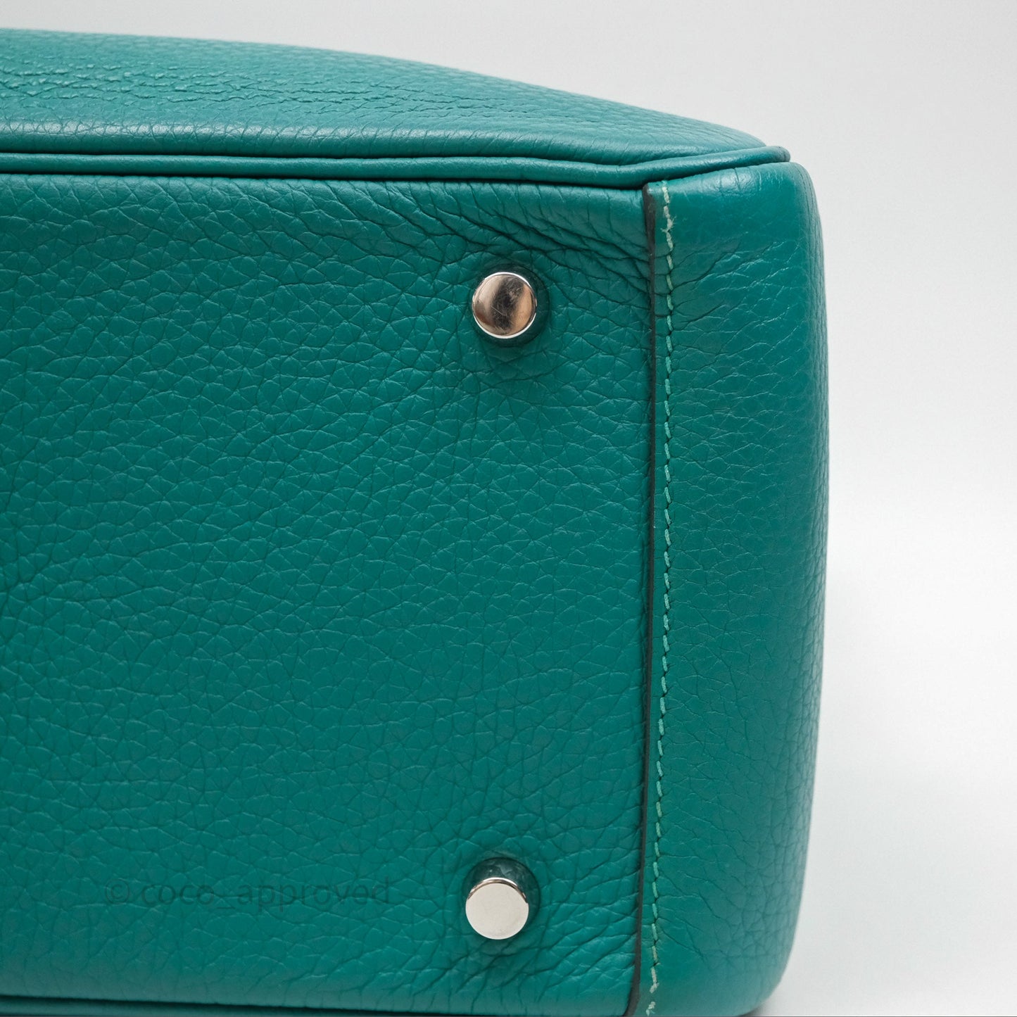 Hermès Lindy 26 Vert Verone U1 Clemence Palladium Hardware