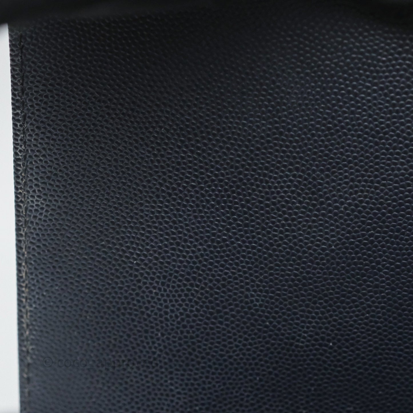 Chanel Medium Boy Chevron Dark Navy Caviar Silver Hardware