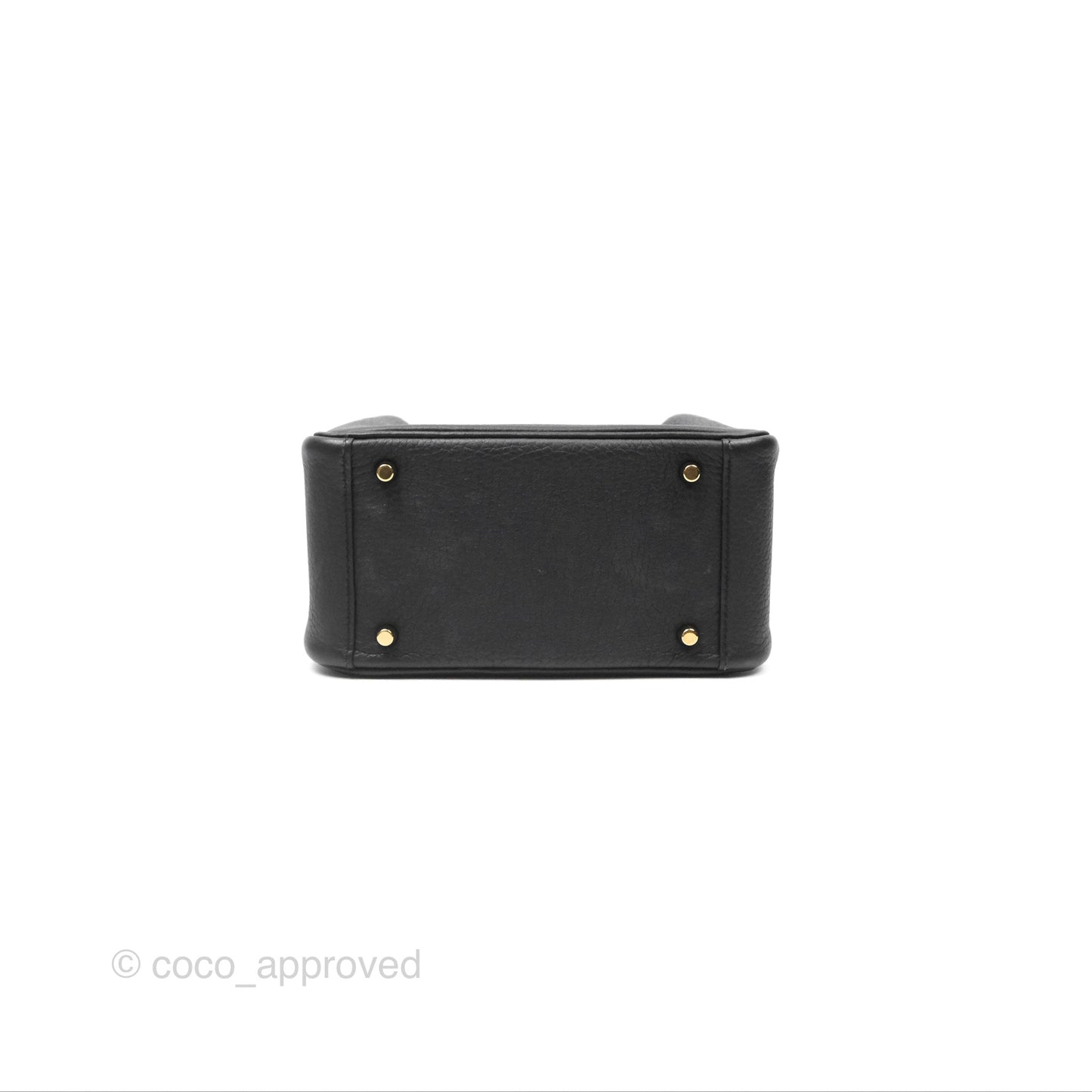 Hermès Mini Lindy 20 Noir 89 Clemence Gold Hardware