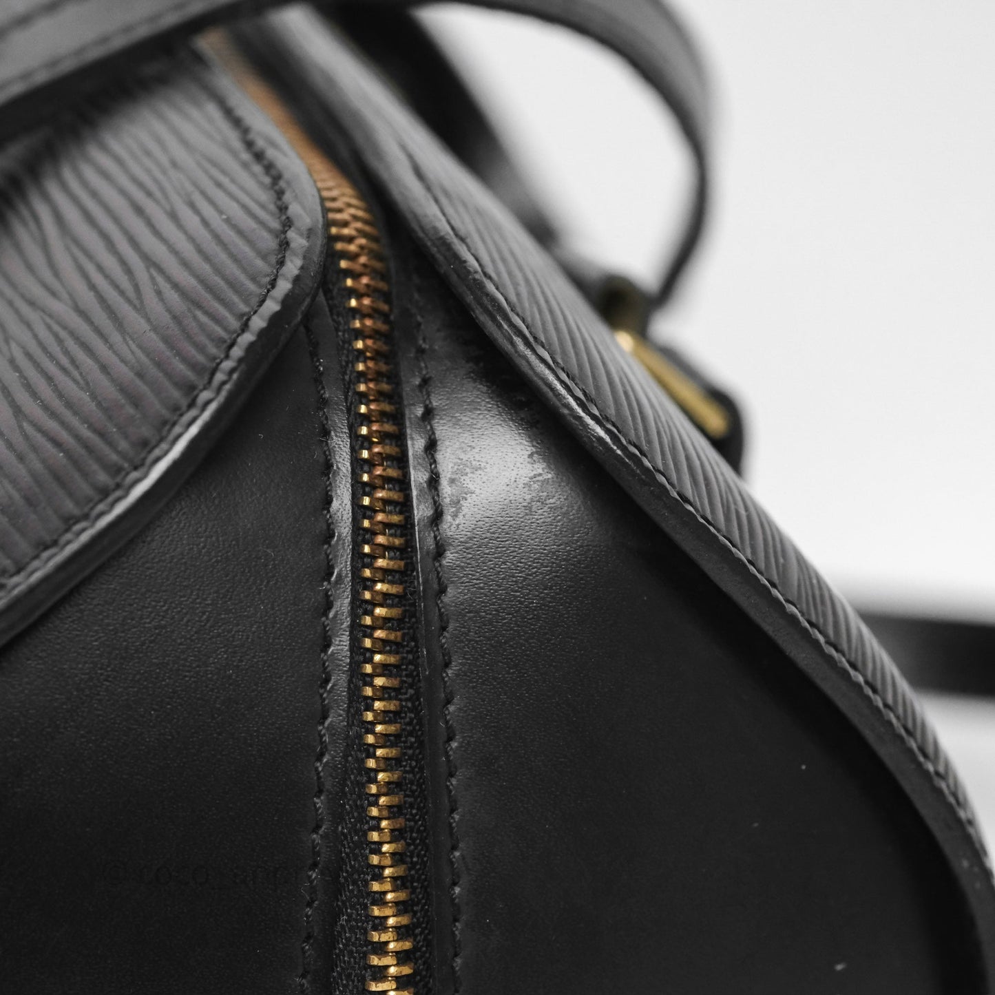 Louis Vuitton Epi Soufflot Bag Black Gold Hardware