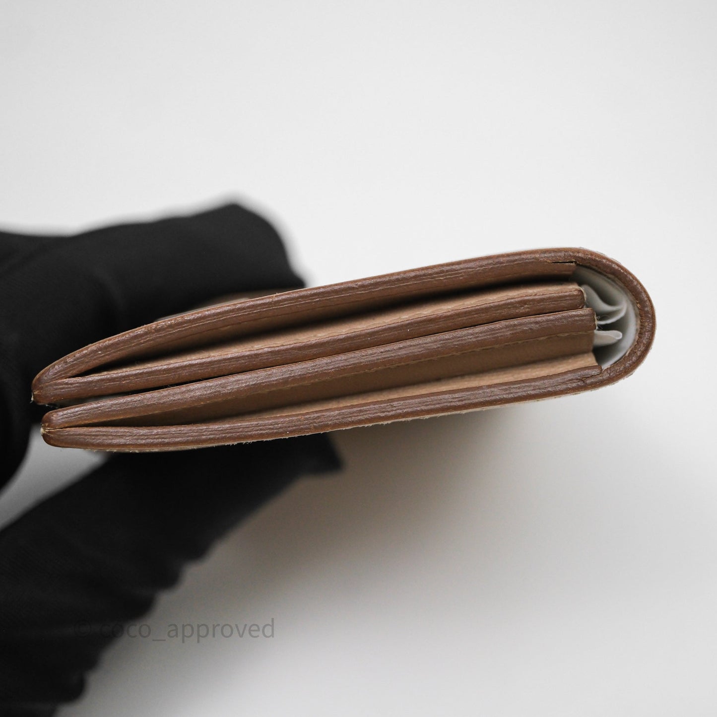Hermès Bearn Card Holder Taupe 16 Swift Palladium Hardware