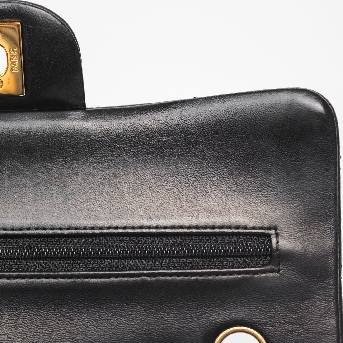 Chanel Small Classic Flap Quilted Black Lambskin Gold Hardware