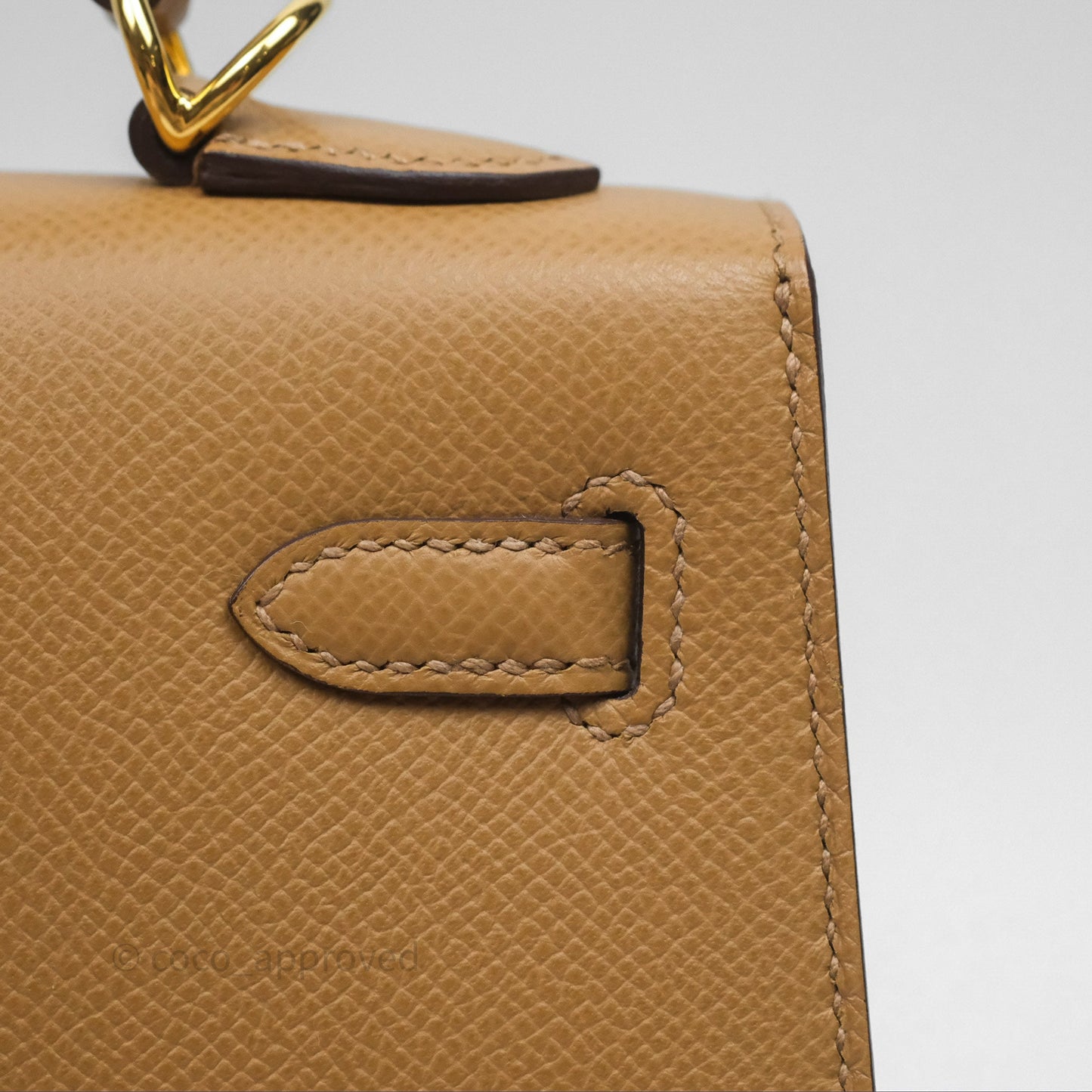 Hermès Sellier Kelly 25 Chai 0M Epsom Gold Hardware