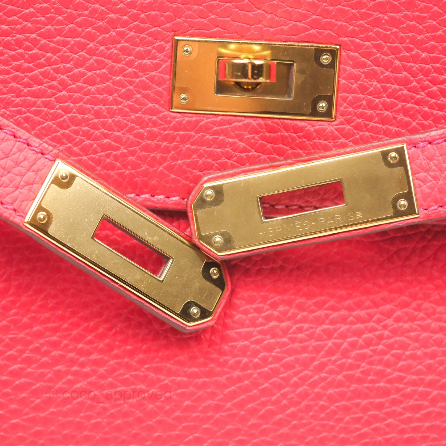 Hermès Kelly 28 Retourne Rouge Tomate S5 Clemence Gold Hardware