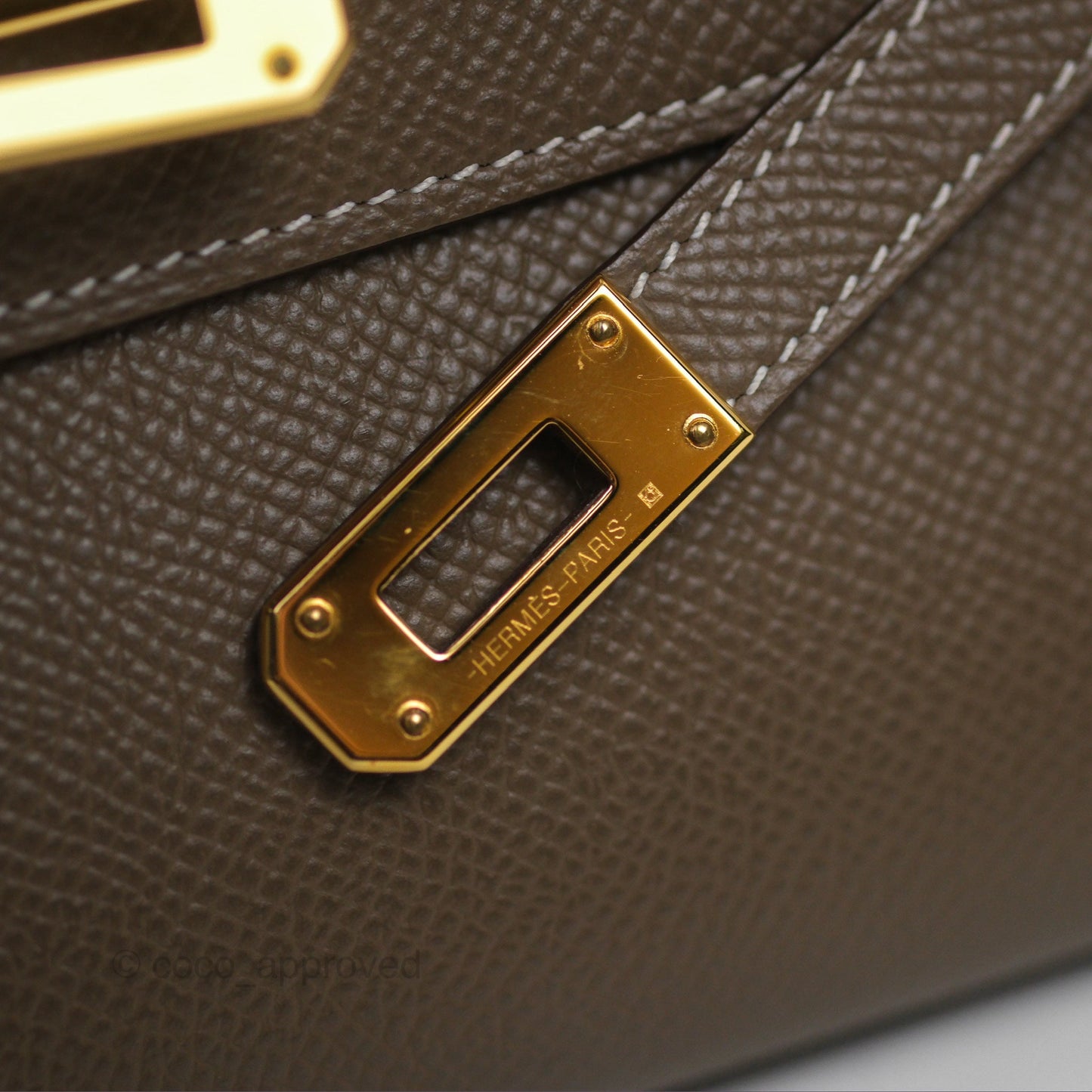 Hermès Kelly To Go Wallet Etoupe 18 Epsom Gold Hardware