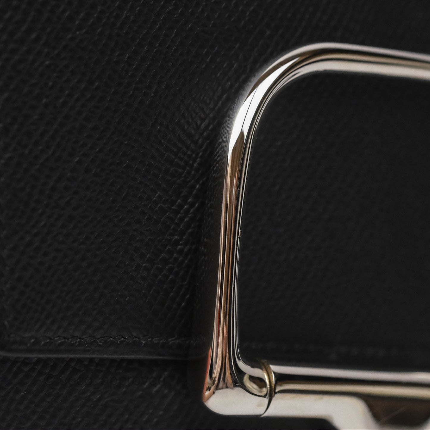 Hermès Della Cavalleria Mini Bag Noir 89 Epsom Palladium Hardware