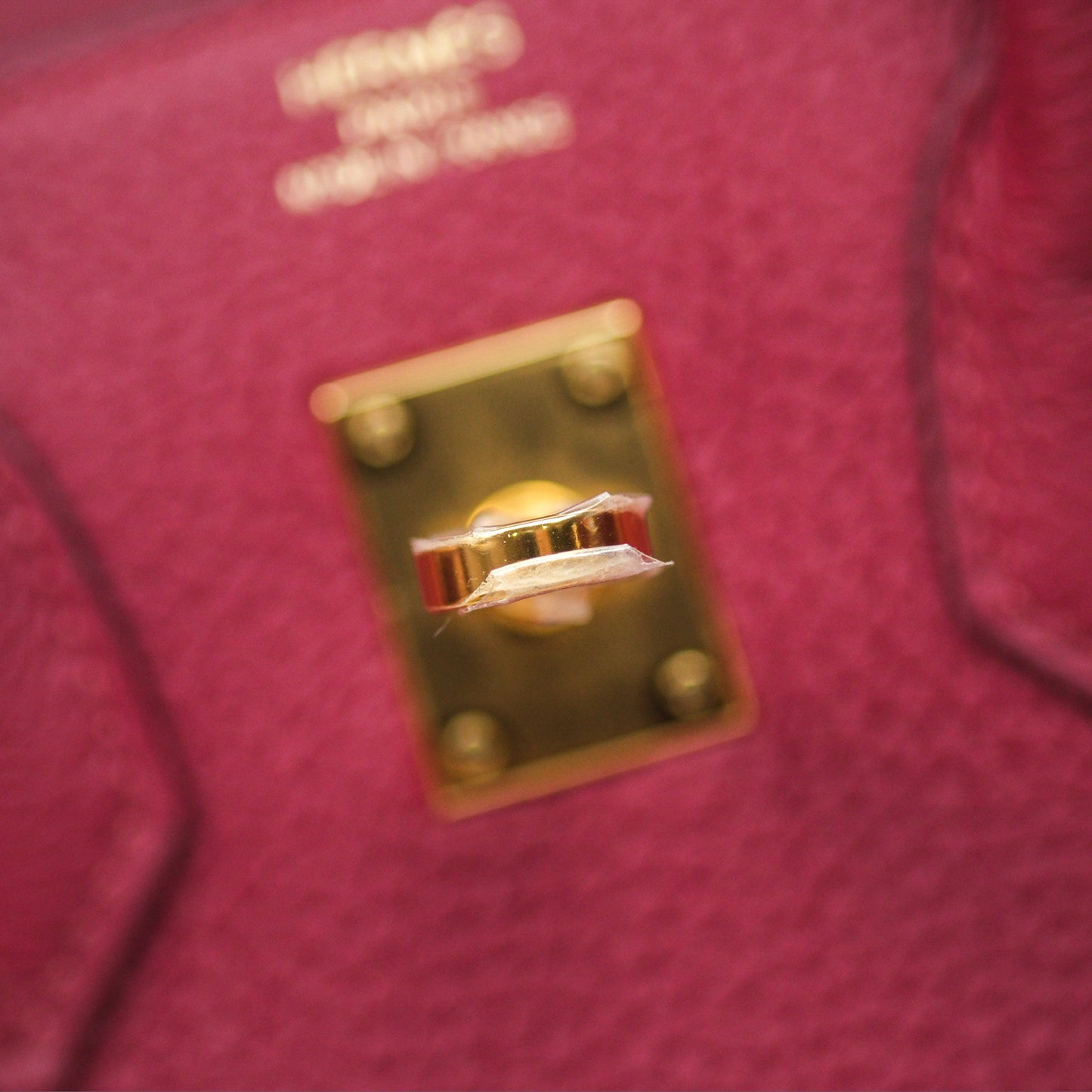 Hermès Birkin 25 Retourne Rouge Grenat K1 Togo Gold Hardware