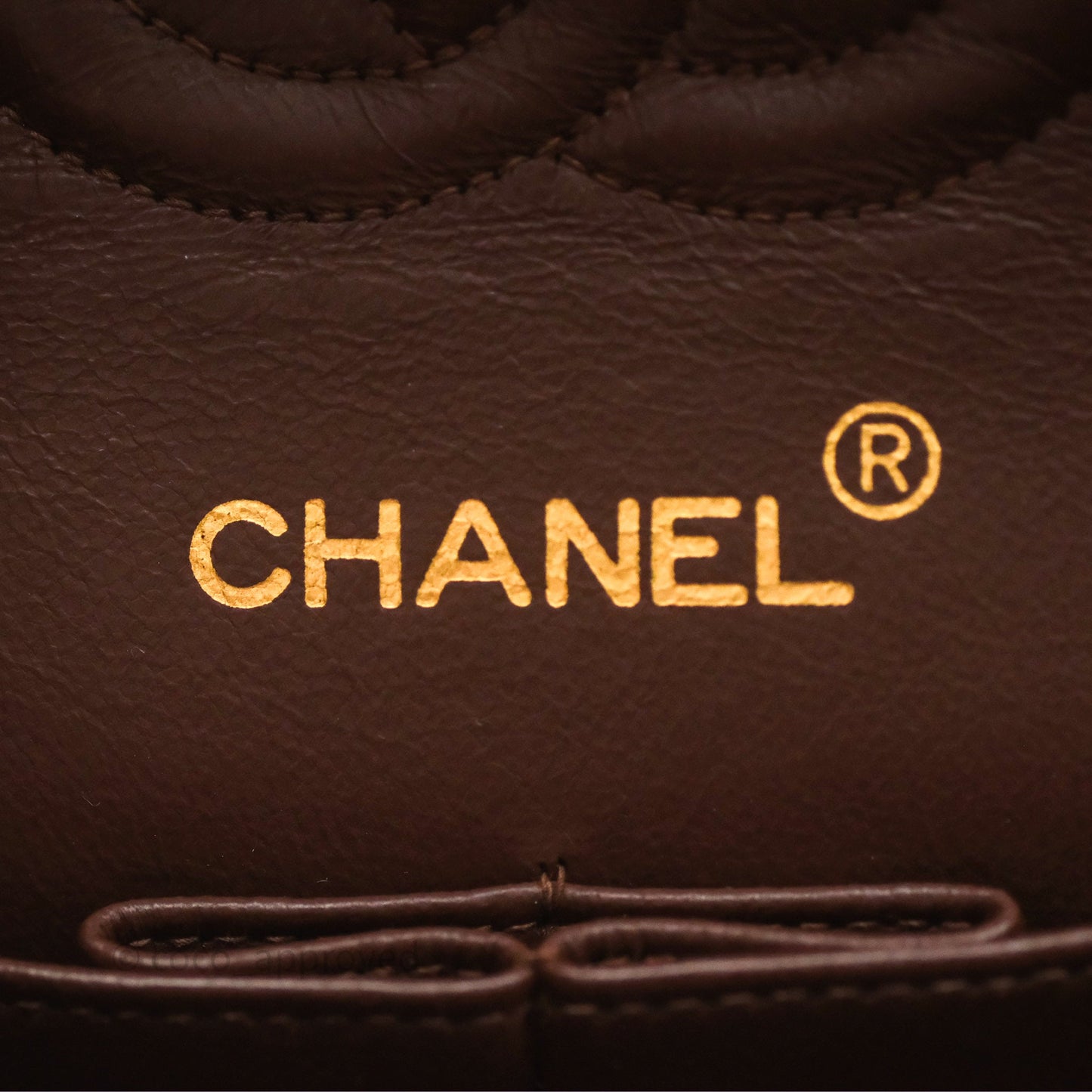Chanel Vintage Small Classic Flap Brown Lambskin 24K Gold Hardware