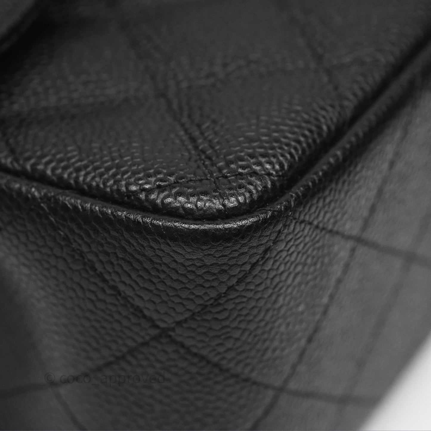 Chanel Jumbo Double Flap Black Caviar Silver Hardware⁣⁣