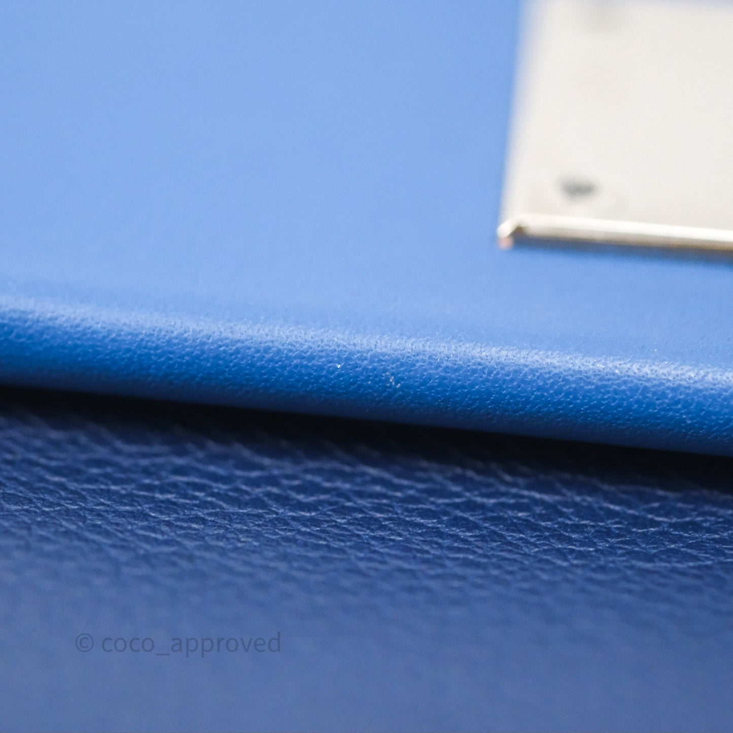 Hermès 24/24 21 Mini Bleu Saphir 73/ Bleu Indigo 76/ Bleu France 71 Evercolor/ Swift Palladium Hardware