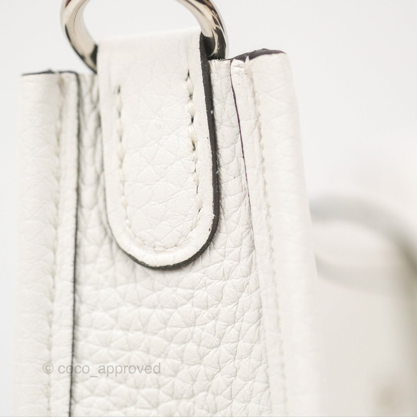 Hermès Mini Evelyne 16 New White Clemence Palladium Hardware