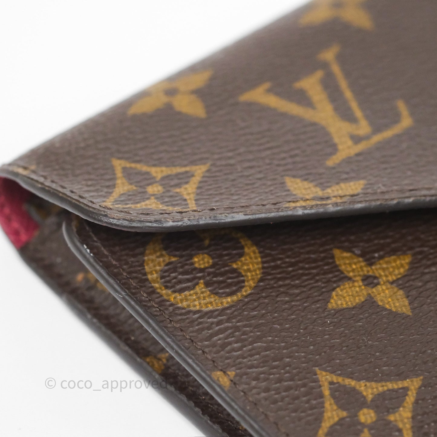 Louis Vuitton Josephine Wallet Monogram Canvas Fuchsia
