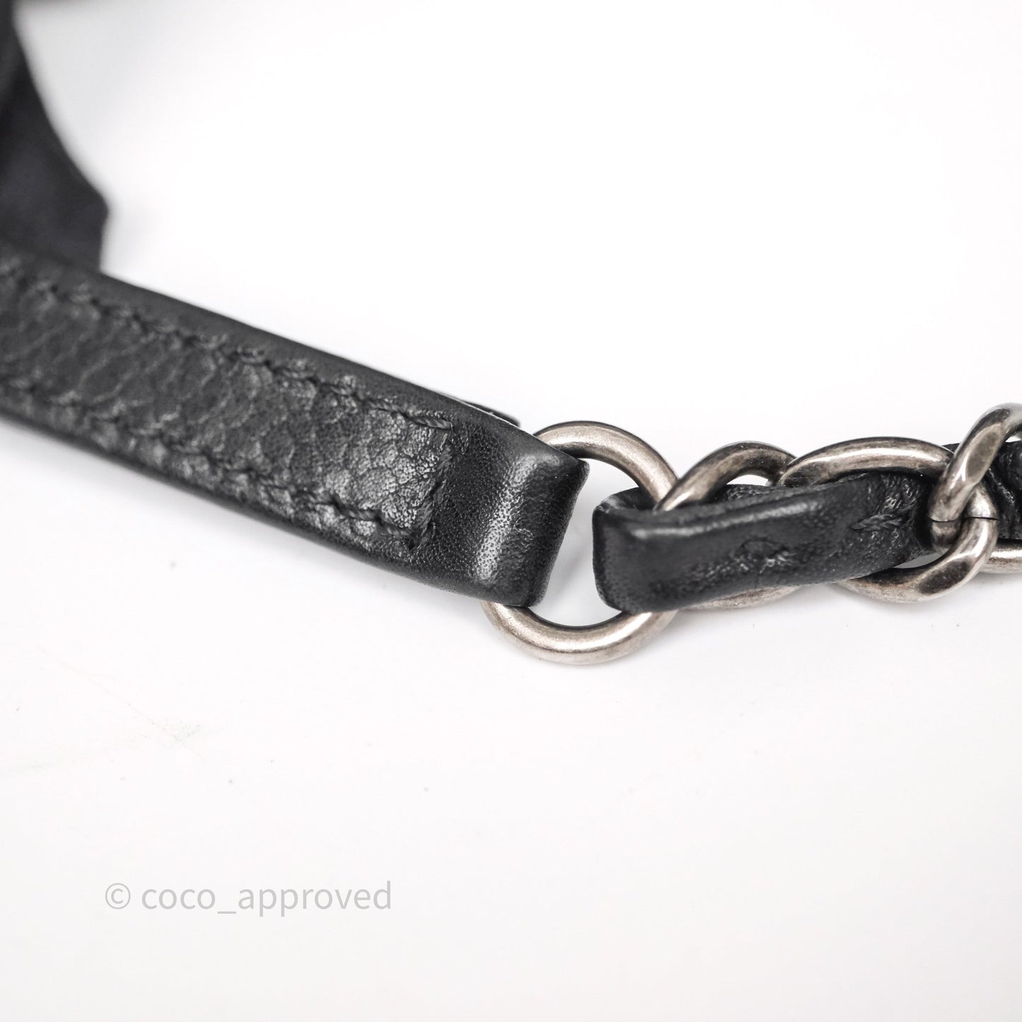 Chanel Quilted Shopping Tote Black Caviar Ruthenium Hardware