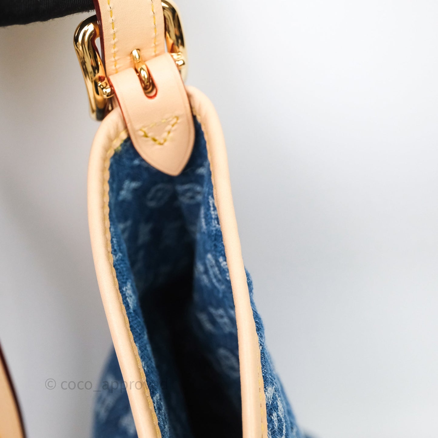 Louis Vuitton CarryAll MM Denim Blue Monogram