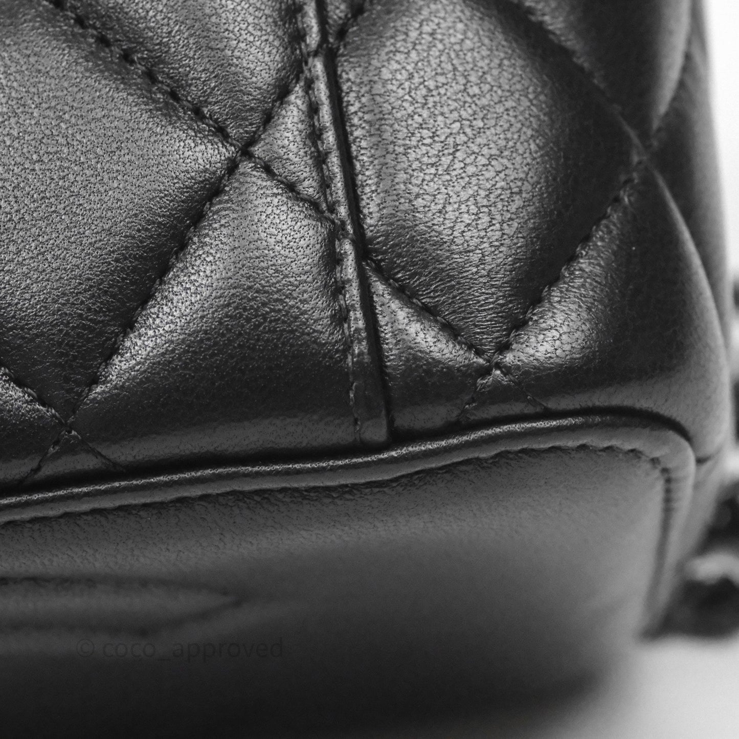 Chanel Vanity Rectangular Top Handle So Black Lambskin