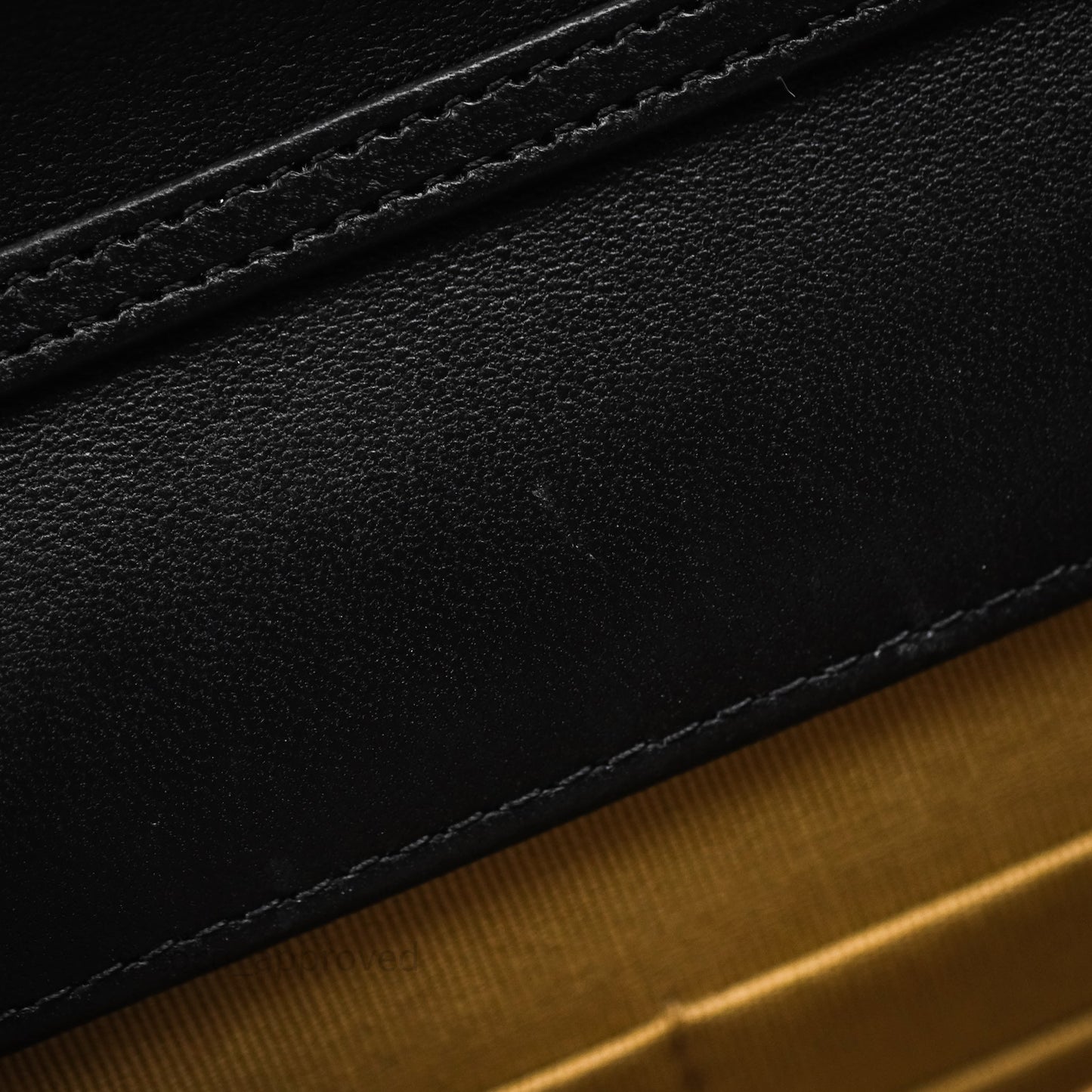 Chanel Quilted Pearl Crush Wallet on Chain WOC Black Lambskin Aged Gold Hardware