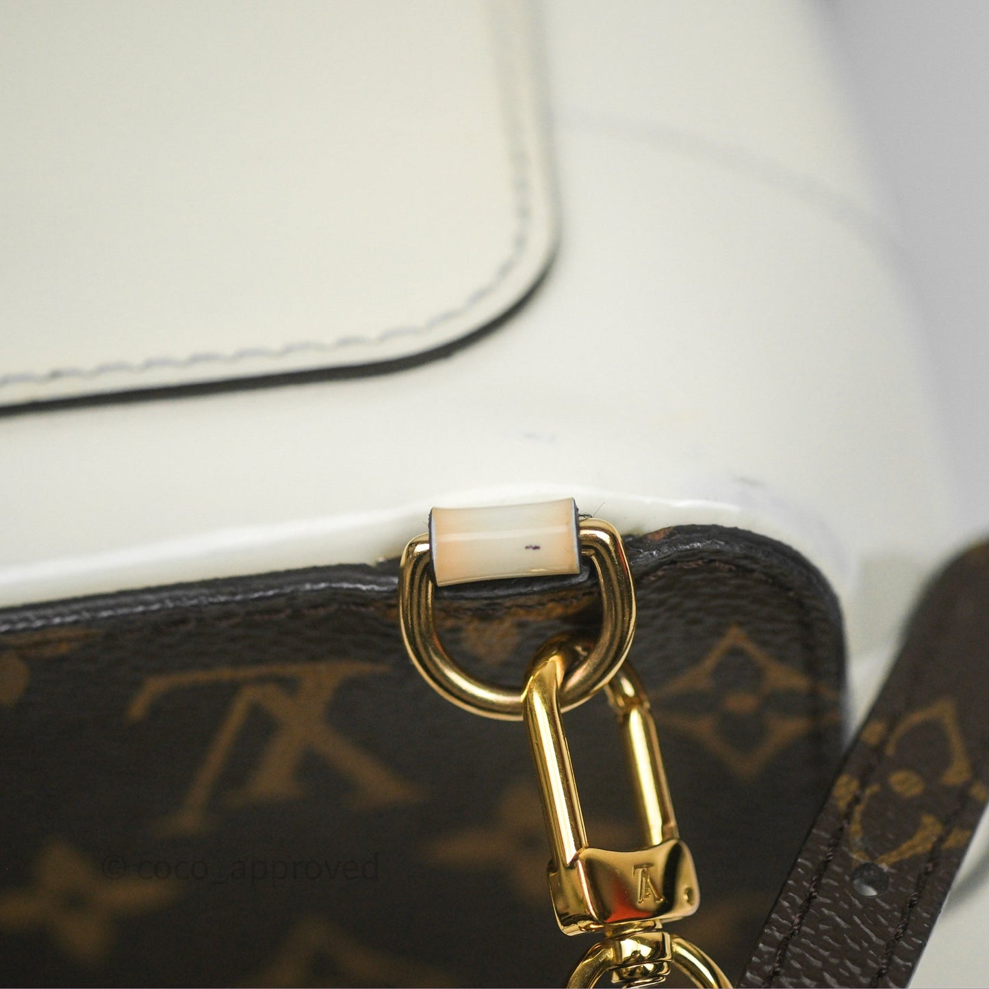 Louis Vuitton Hot Springs Backpack Monogram Patent Snow