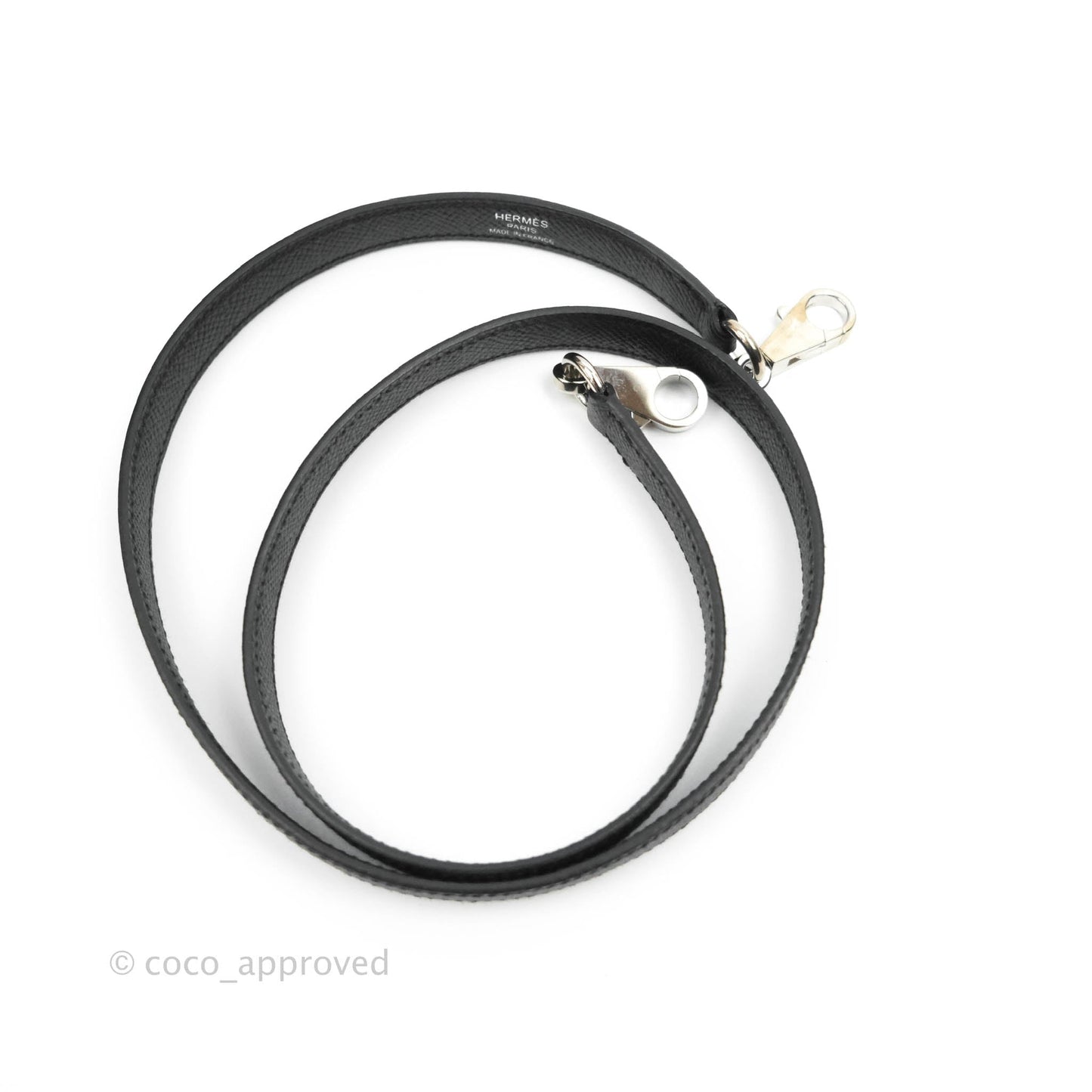 Hermès Kelly 28 Sellier Black Epsom Palladium Hardware