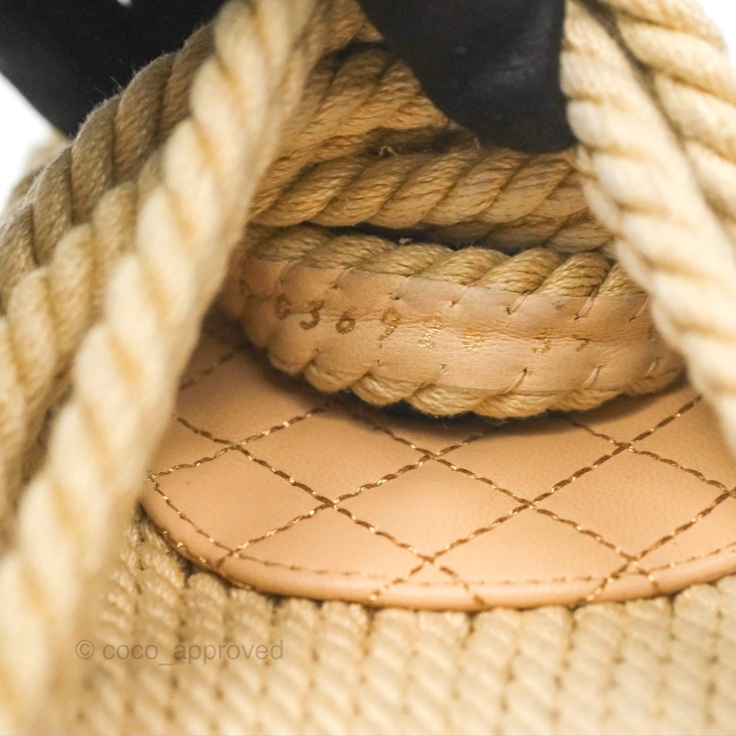 Chanel Cord Chain Slides Size 39