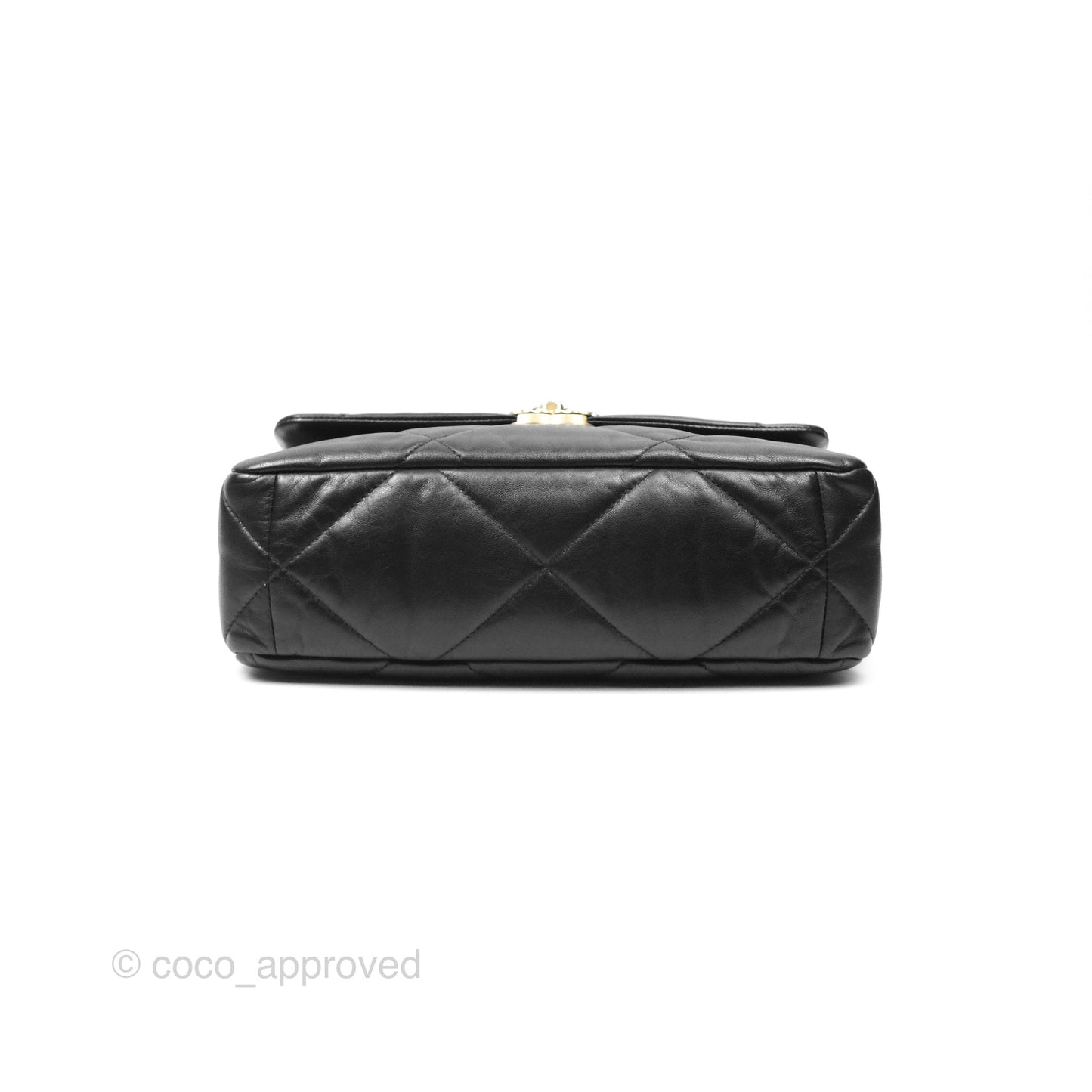 Chanel 19 Medium Black Goatskin Mixed Hardware