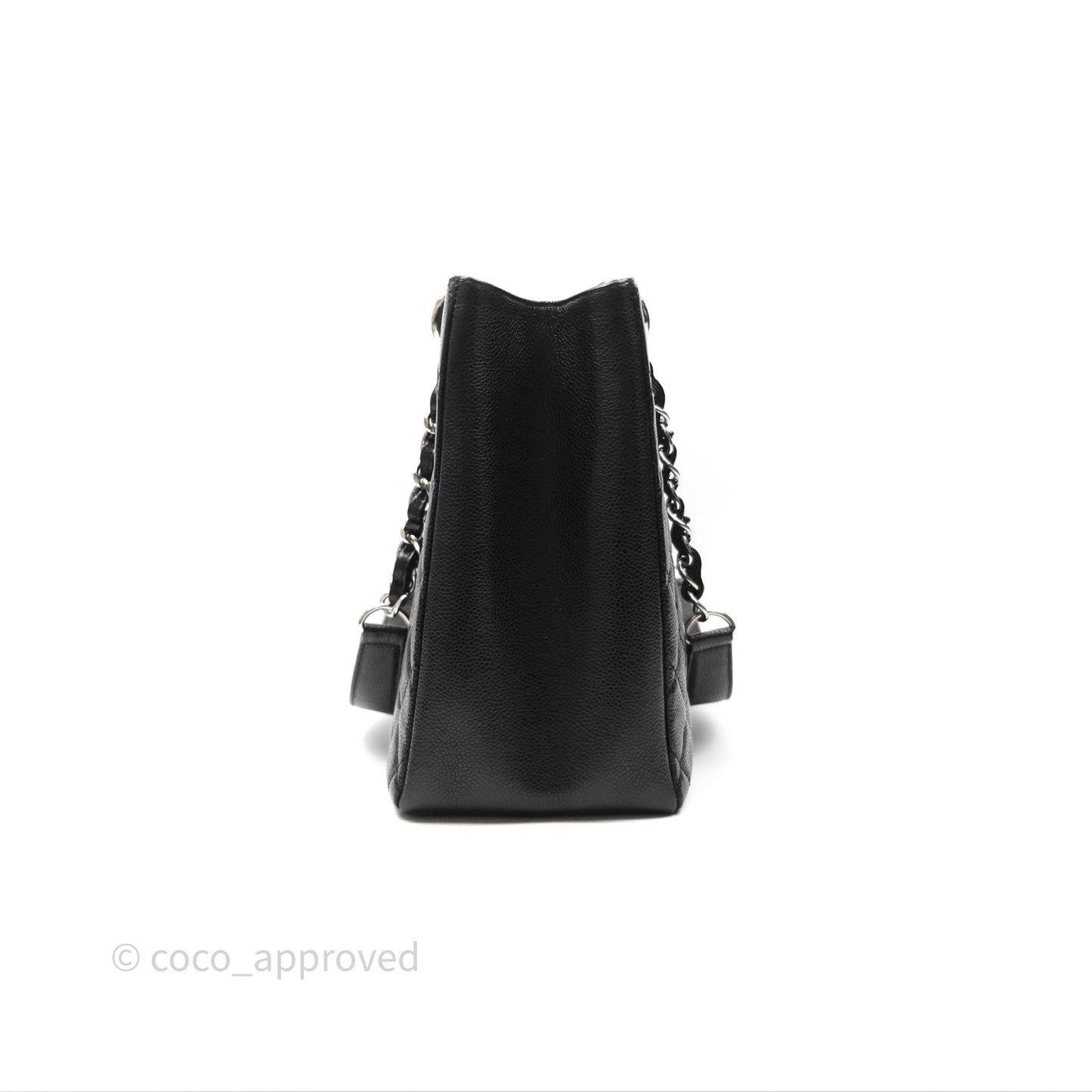 Chanel GST Black Caviar Silver Hardware
