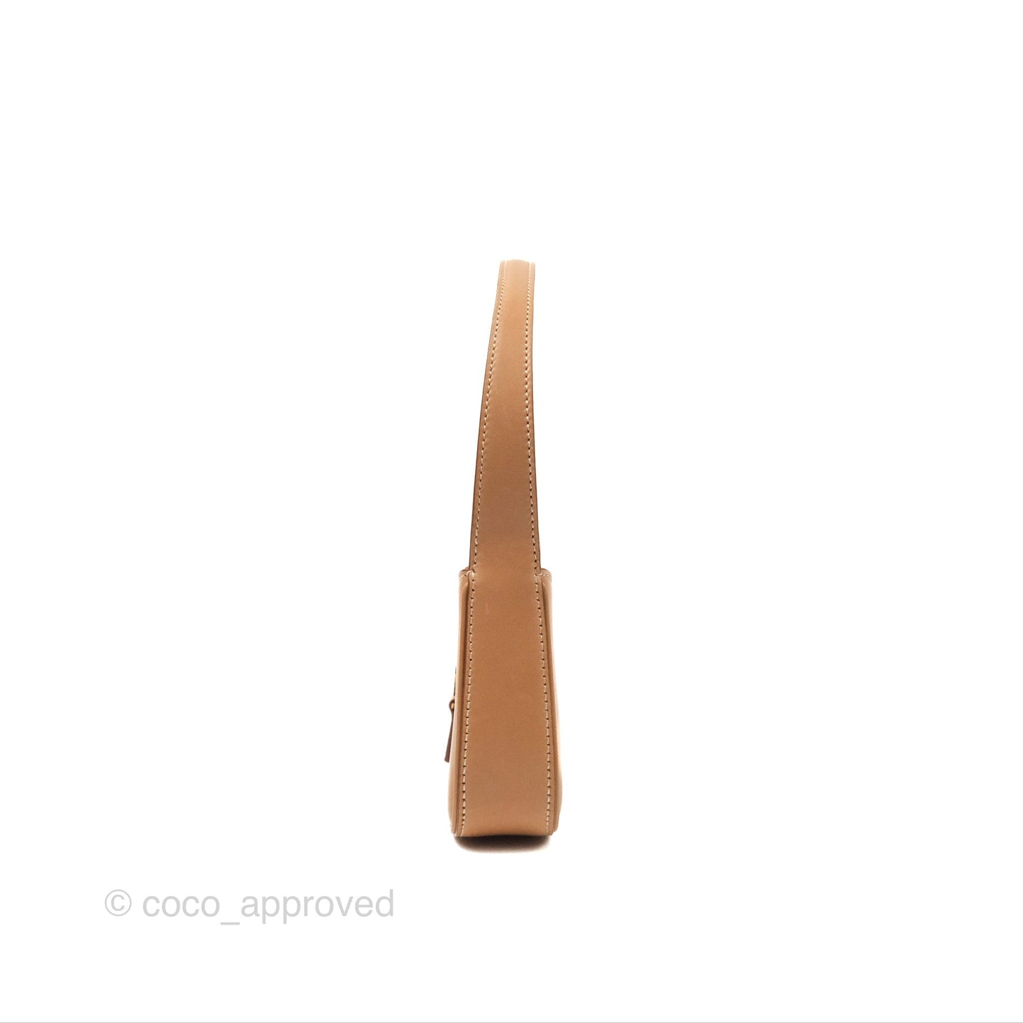 Saint Laurent Mini Le 5 À 7 Tan Calfskin Bronze Brass Hardware