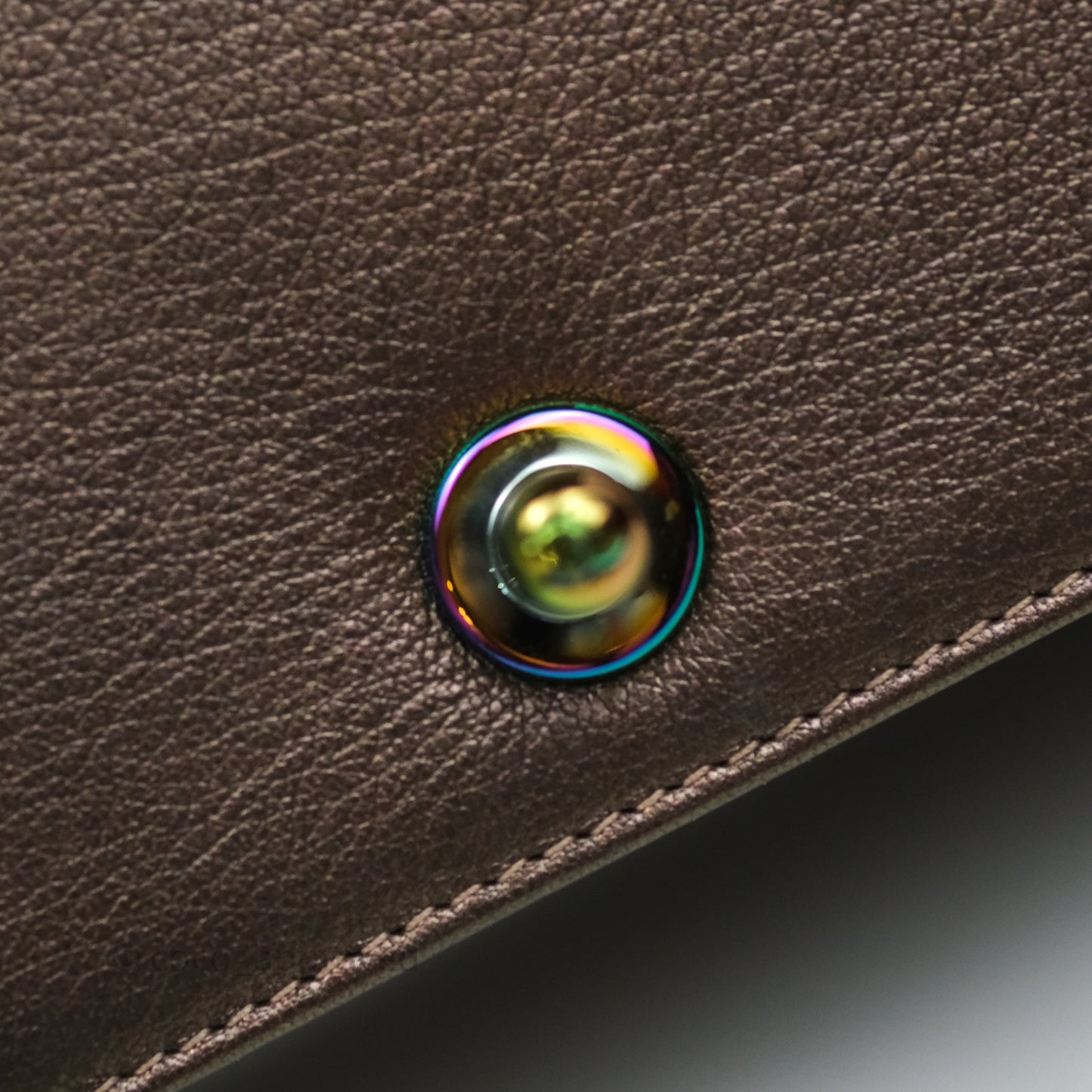 Chanel Quilted Medium Boy Iridescent Bronze Goatskin Rainbow Hardware