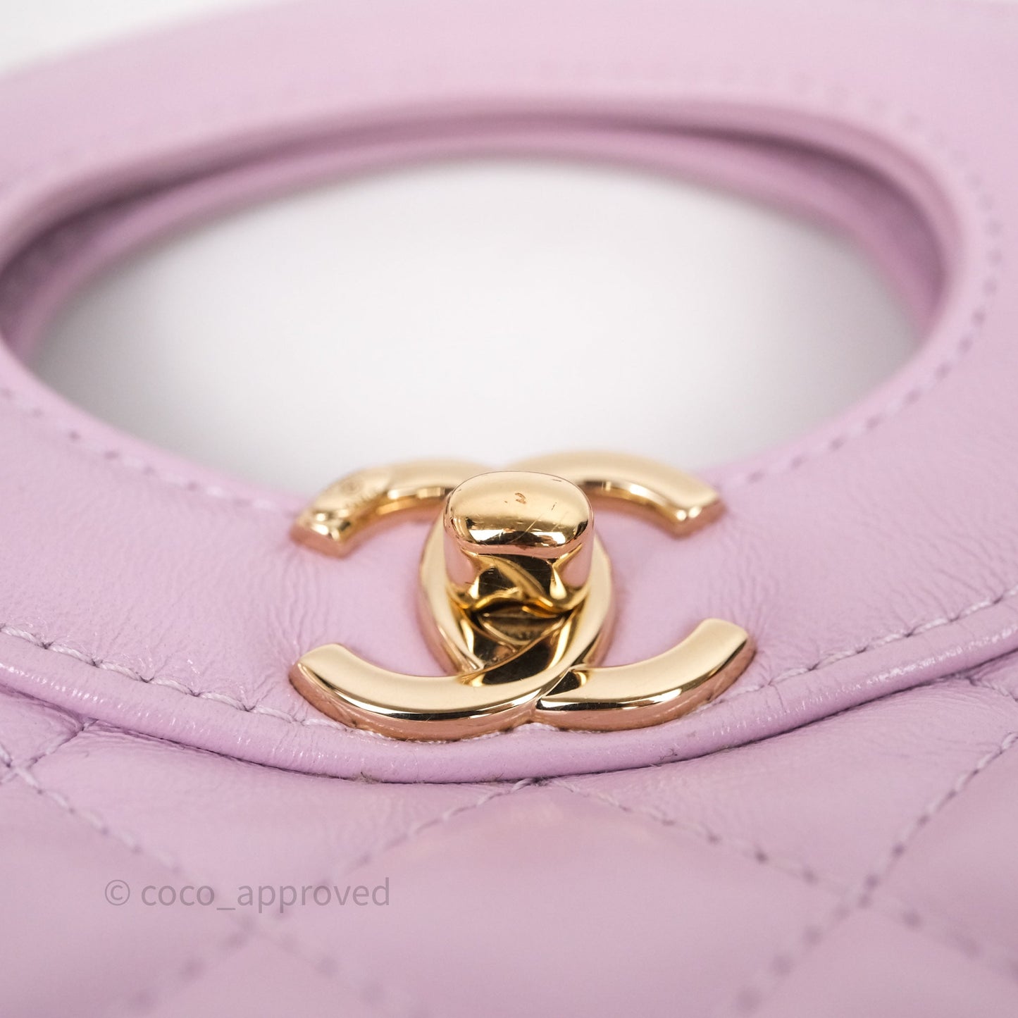 Chanel 31 Mini Lilac Shiny Lambskin Gold Hardware