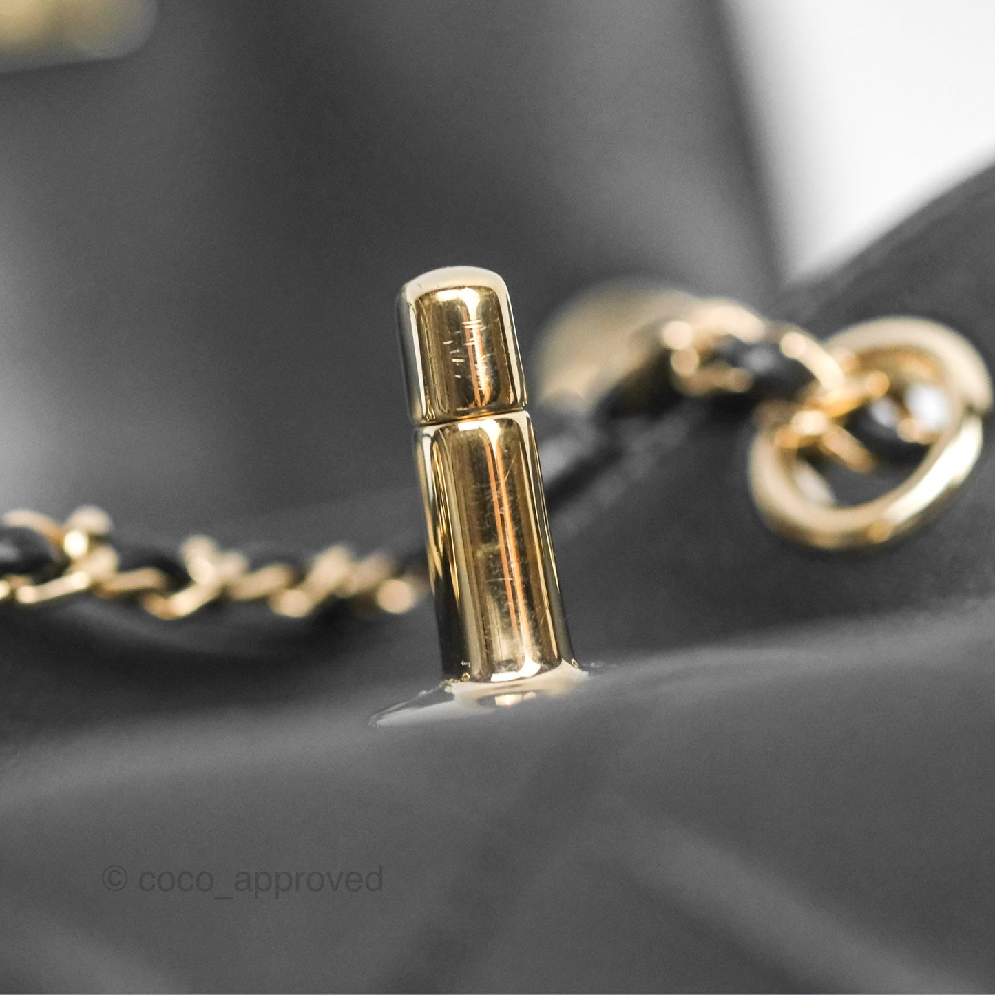 Chanel Quilted Small Duma Drawstring Backpack Black Lambskin