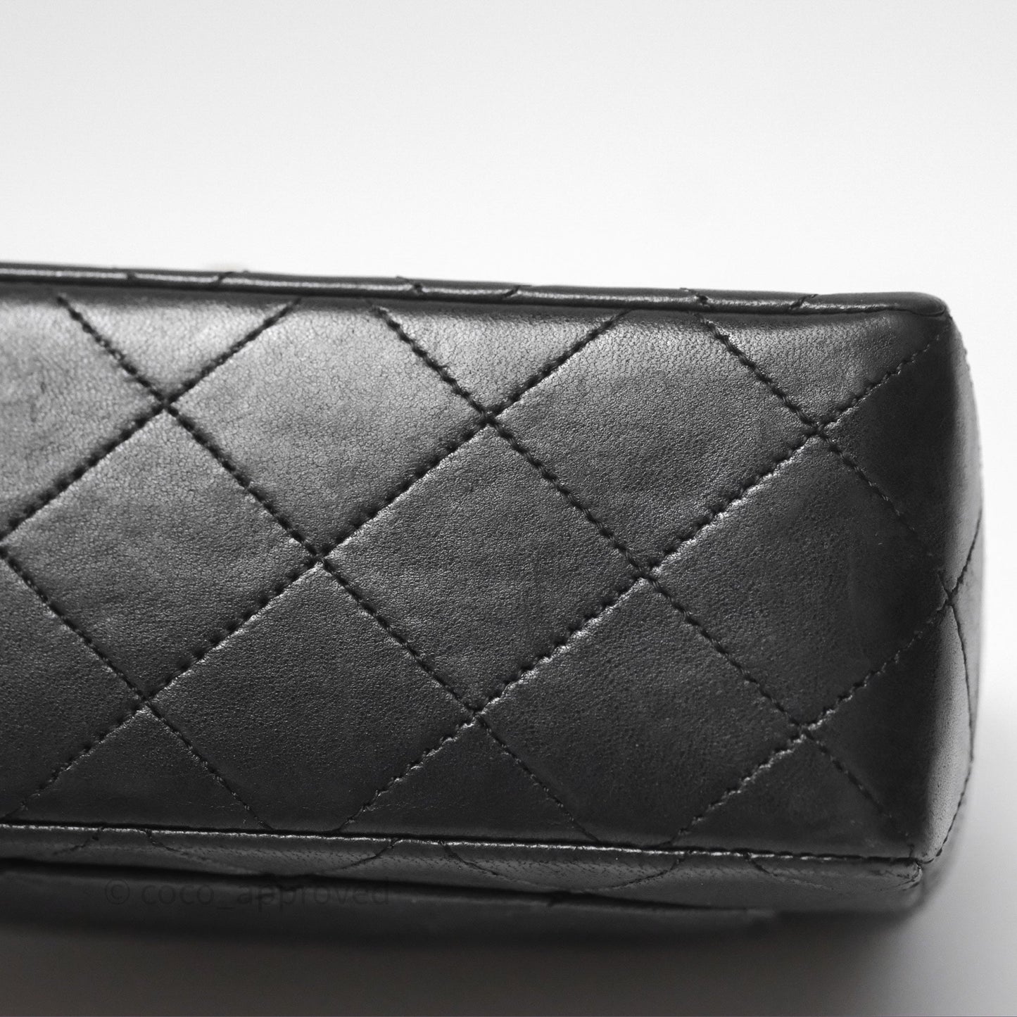Chanel Vintage Mini Square Black Lambskin 24K Gold Hardware