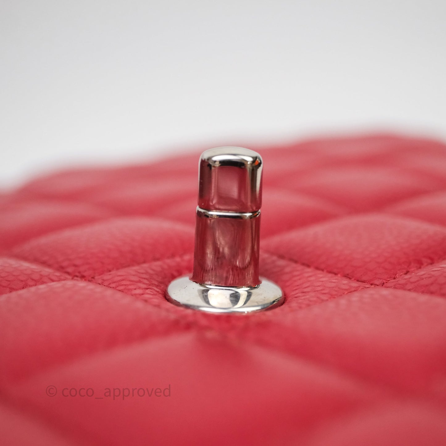 Chanel Jumbo Double Flap Red Caviar Silver Hardware⁣⁣