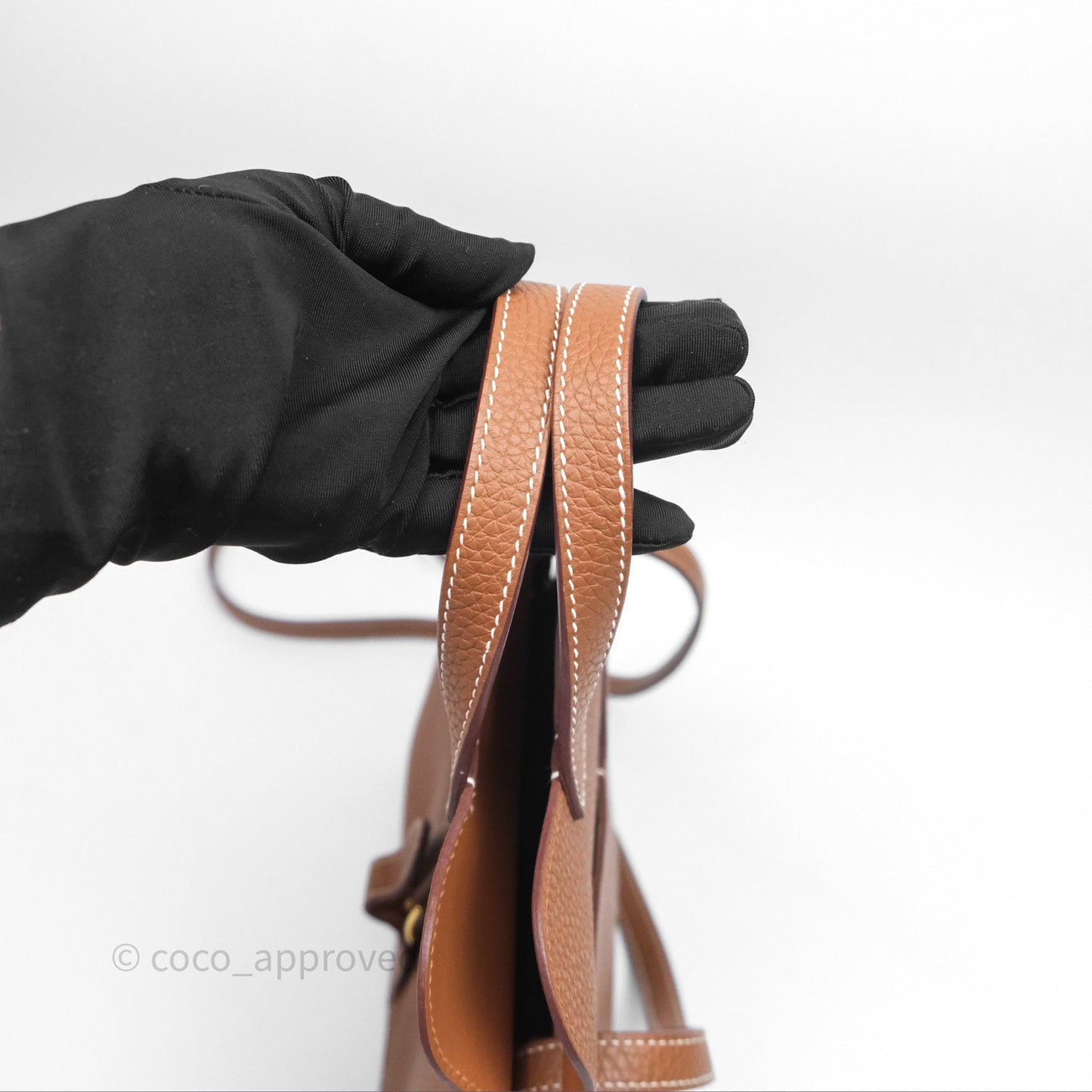 Hermès Halzan 25 Gold Clemence Gold Hardware