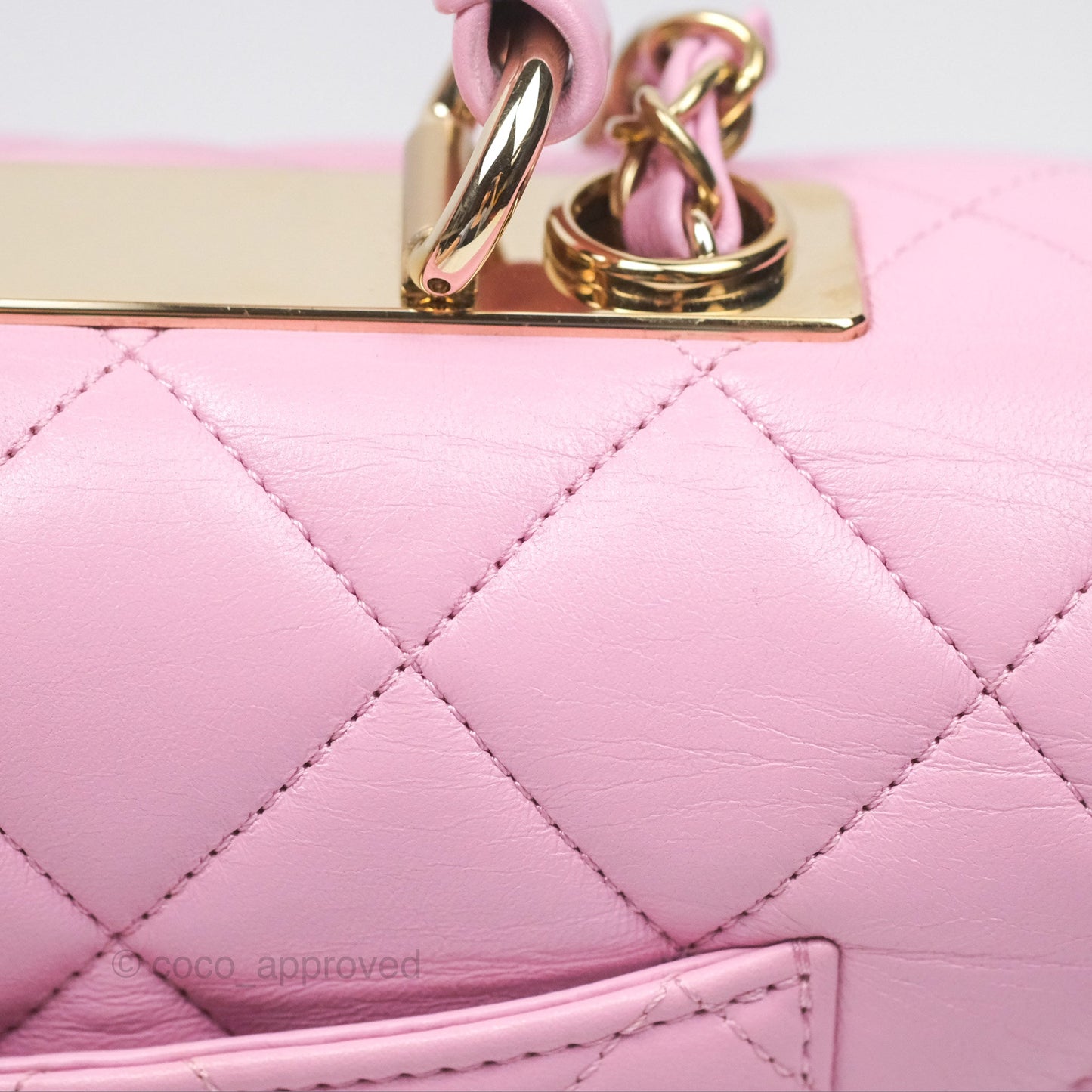 Chanel Medium Trendy CC Pink Lambskin Gold Hardware