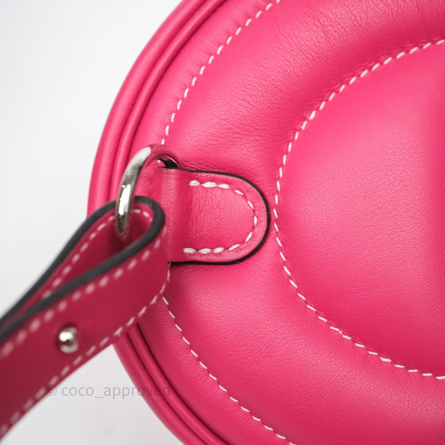 Hermes In-The-Loop Belt Bag 0D Rose Mexico/ 0F Bleu Frida Palladium Hardware