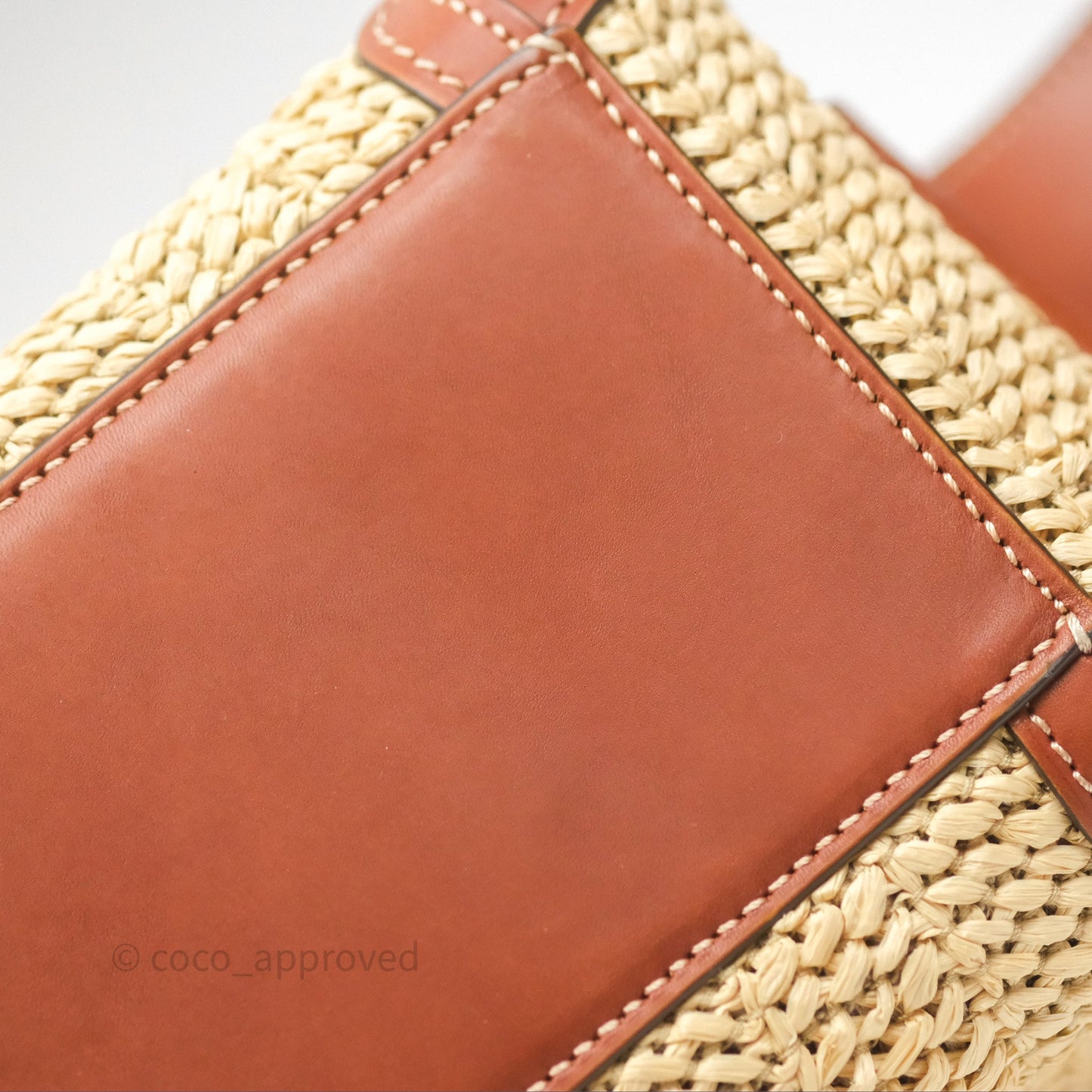 Delvaux Cool Box MM Bohème Raffia Brown