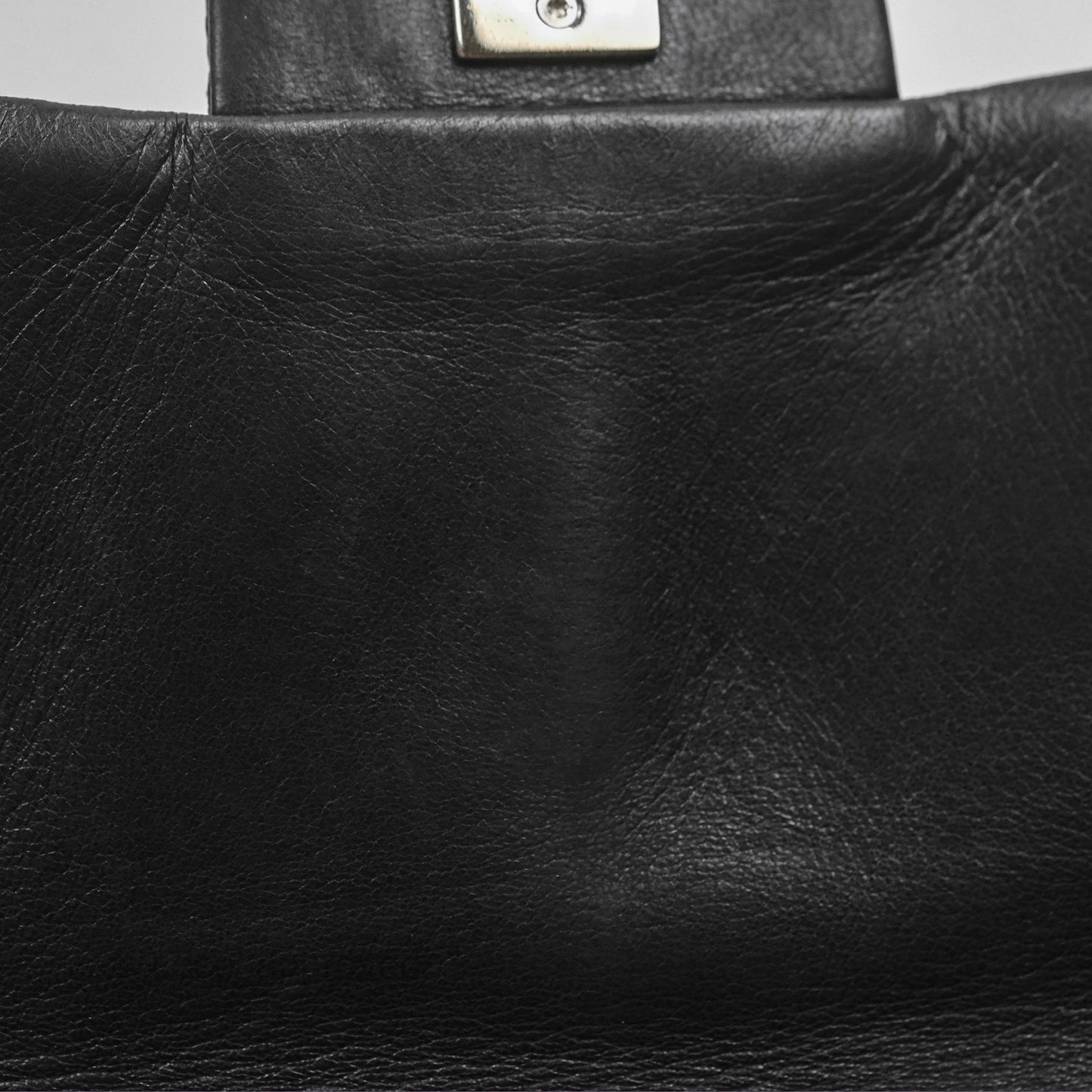 Chanel Quilted Ultimate Stitch Flap Bag Matte Python Black Silver Hardware