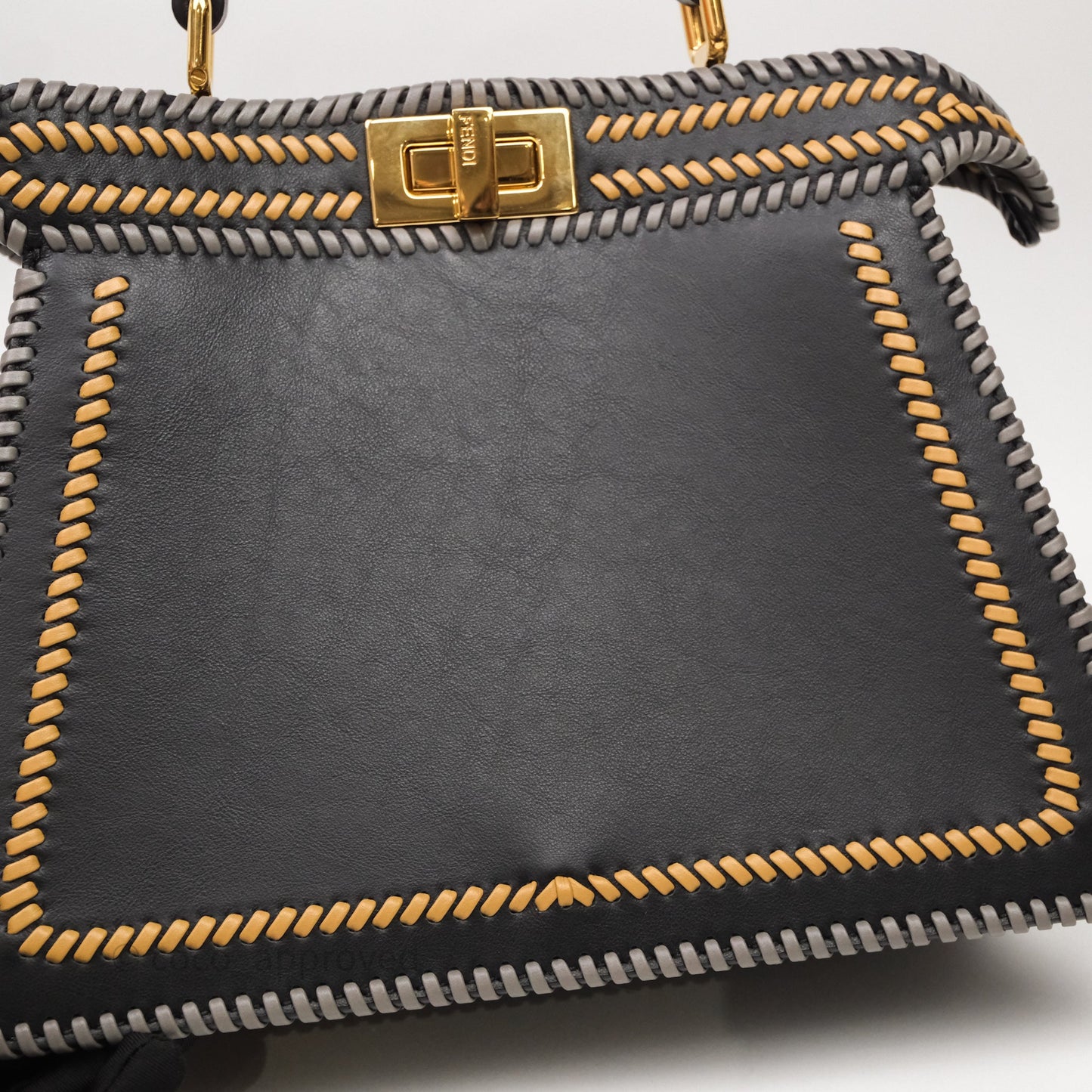 Fendi Small Peekaboo Iseeu Black/ Grey