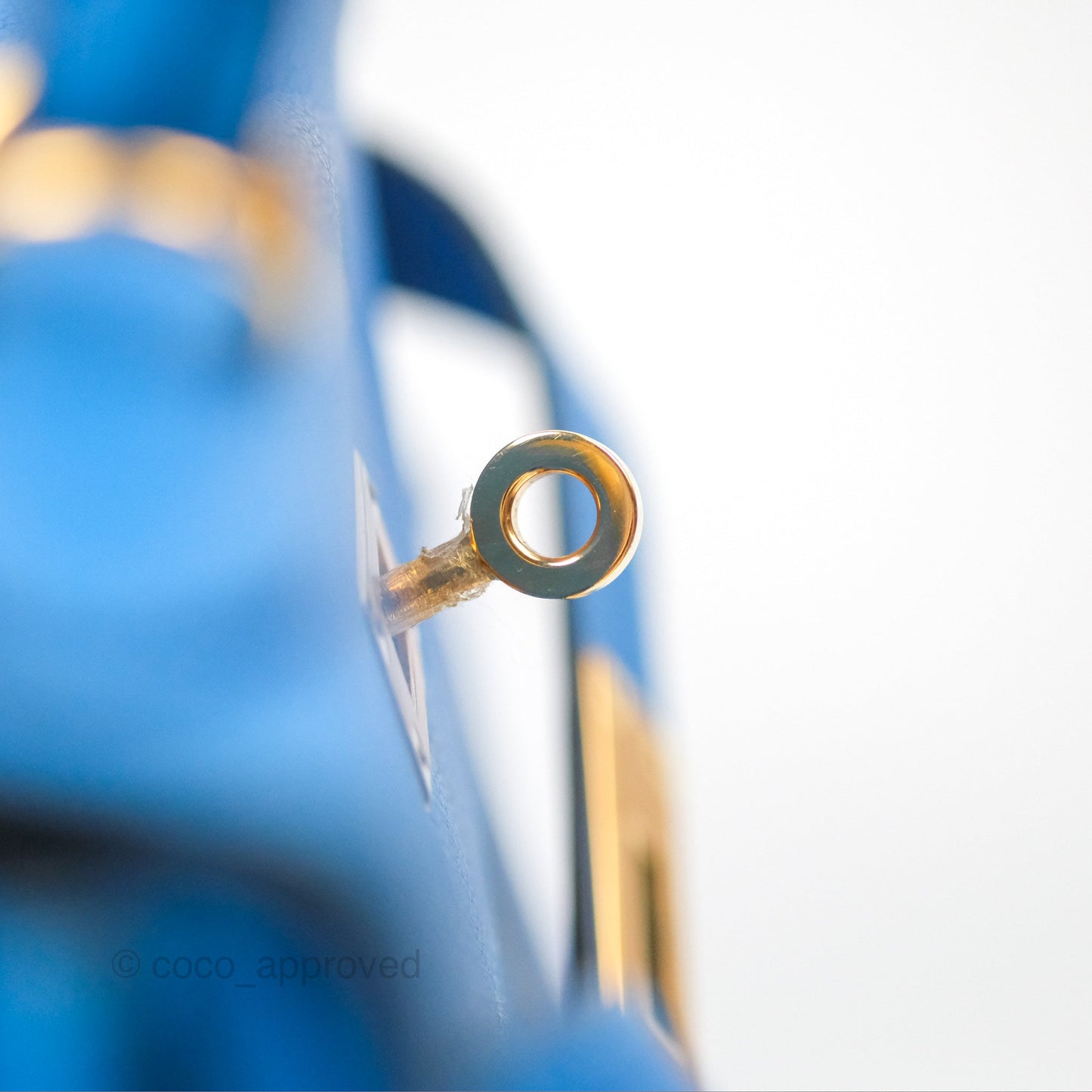 Hermès Retourne Kelly 28 Blue Evercolor Gold Hardware
