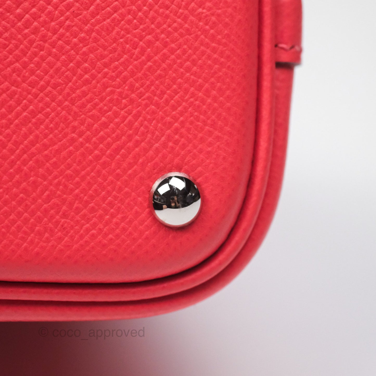 Hermès Bolide 27 Rose Jaipur T5 Epsom Palladium Hardware