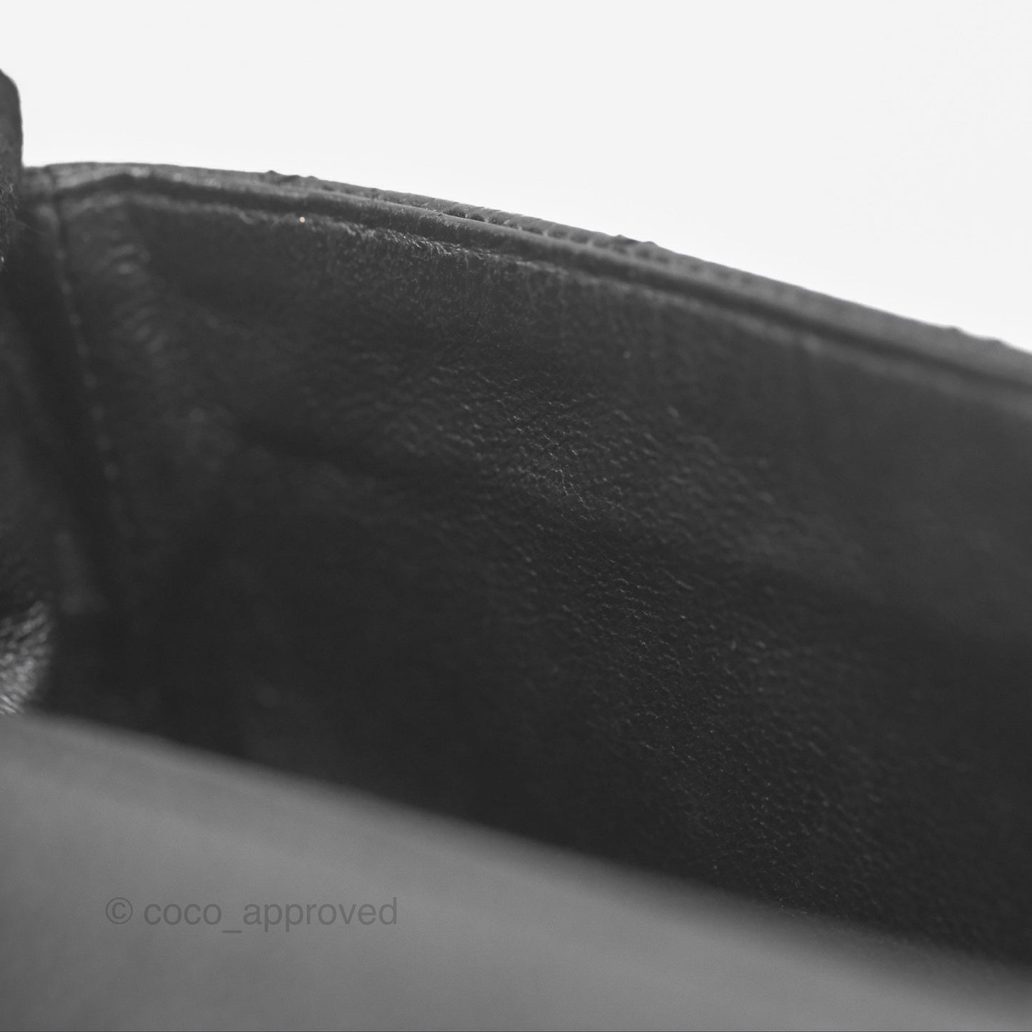 Chanel Mini Square Flap Quilted Black Caviar Silver Hardware