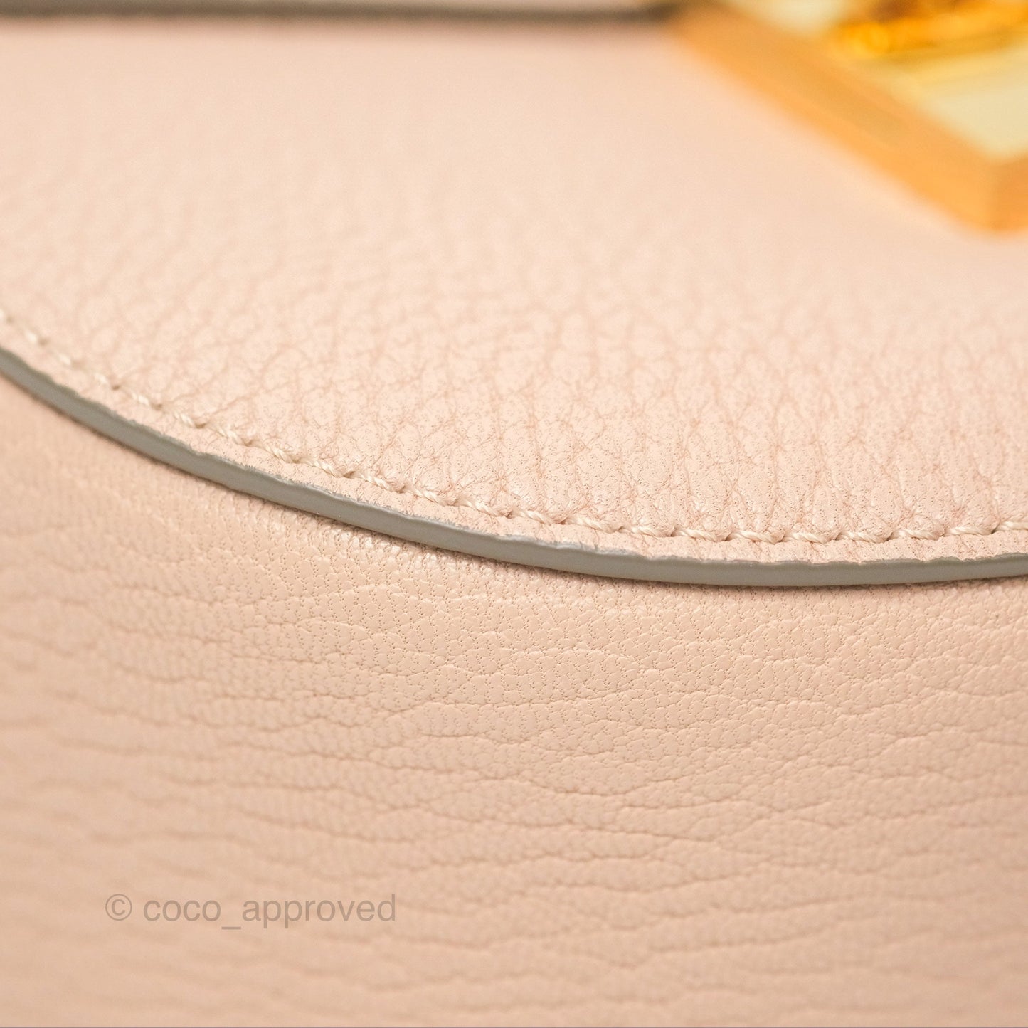Chloe Drew Crossbody Bag Pink Grained Leather