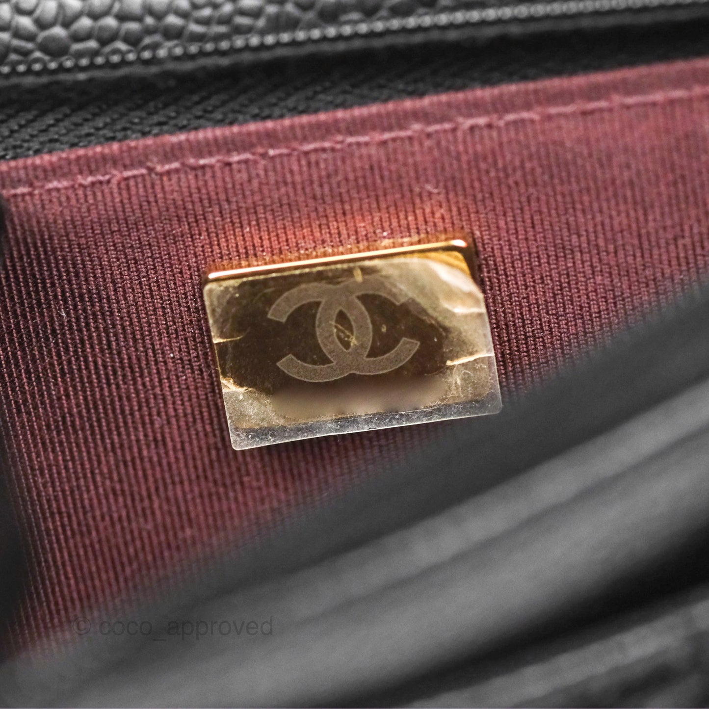 Chanel Quilted Classic Wallet On Chain WOC Black Caviar Gold Hardware
