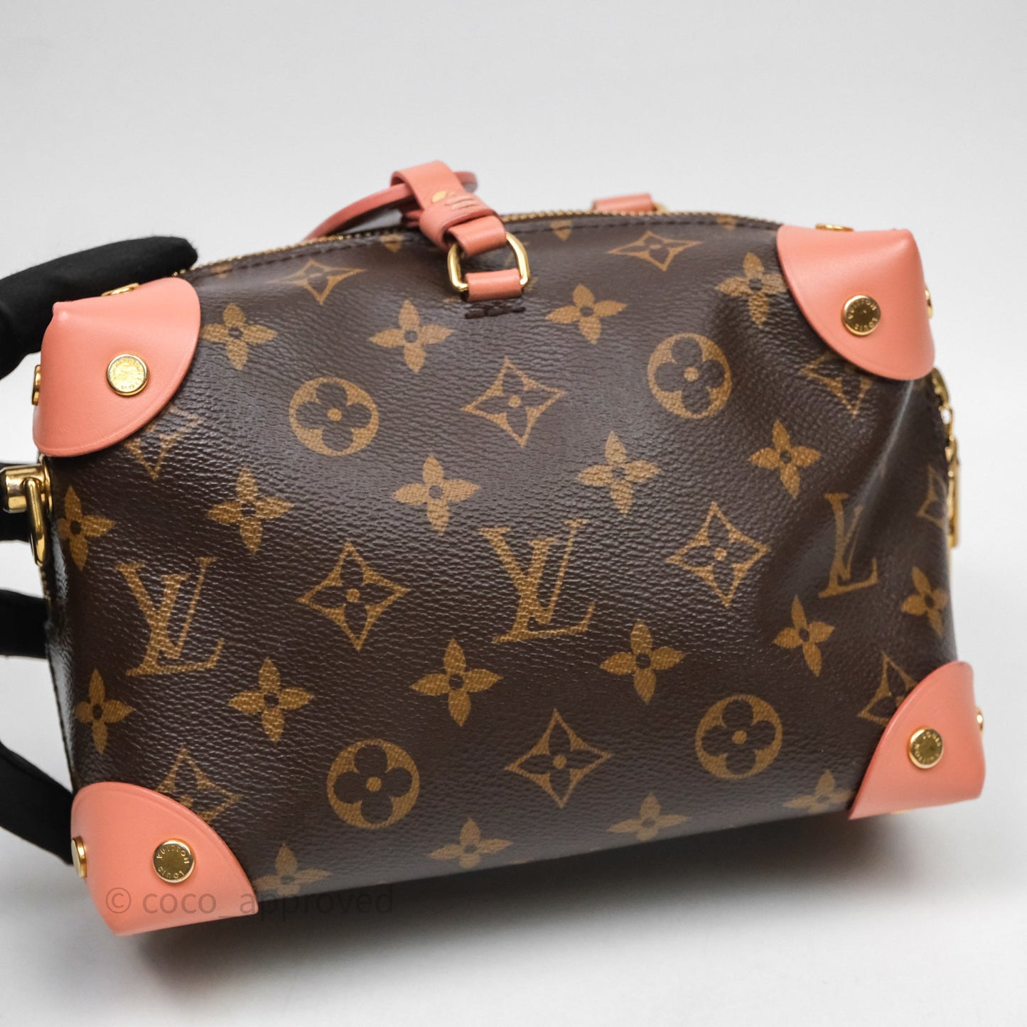 Louis Vuitton Petite Malle Souple Pink Monogram Canvas