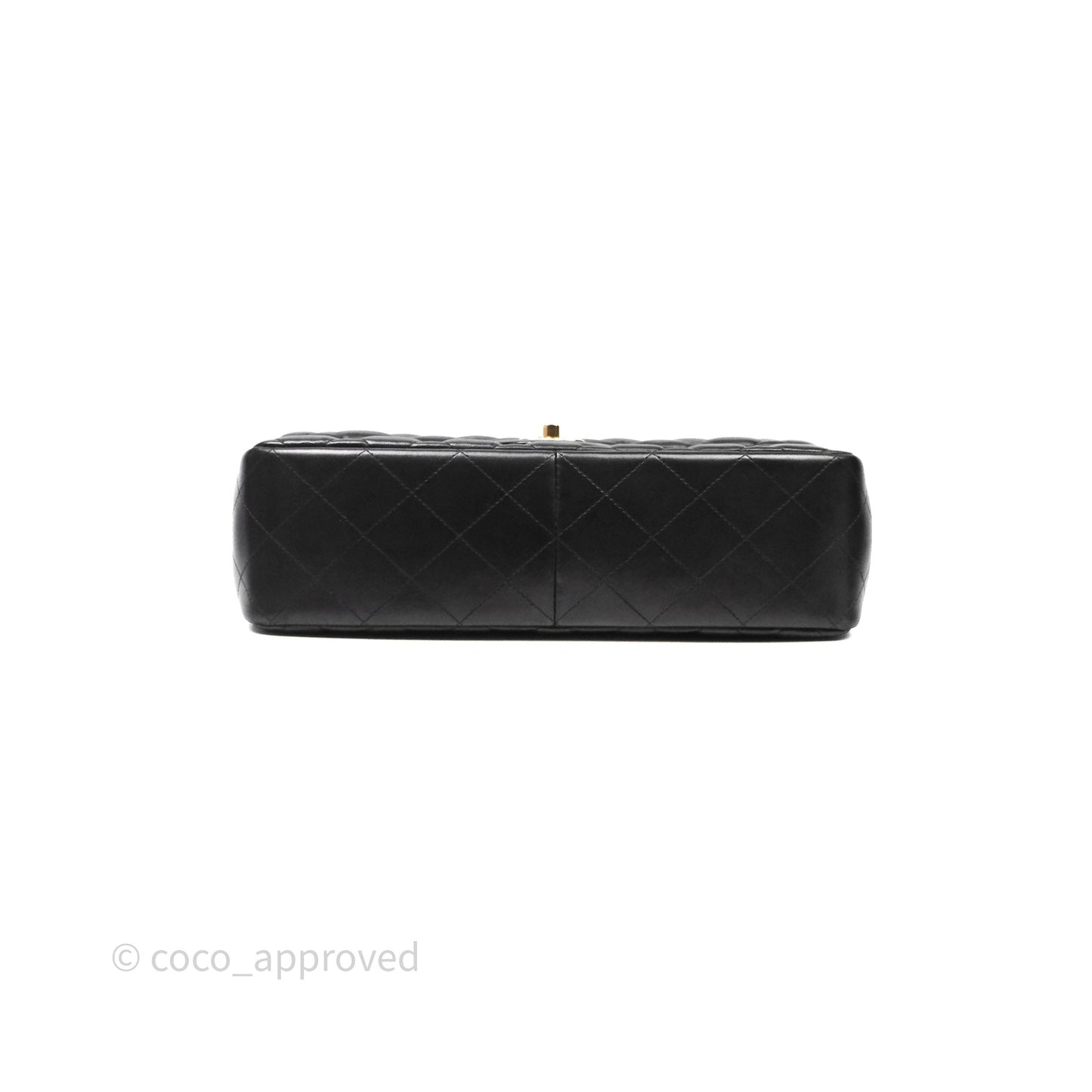 Chanel Jumbo Double Flap Quilted Black Lambskin Gold Hardware⁣⁣