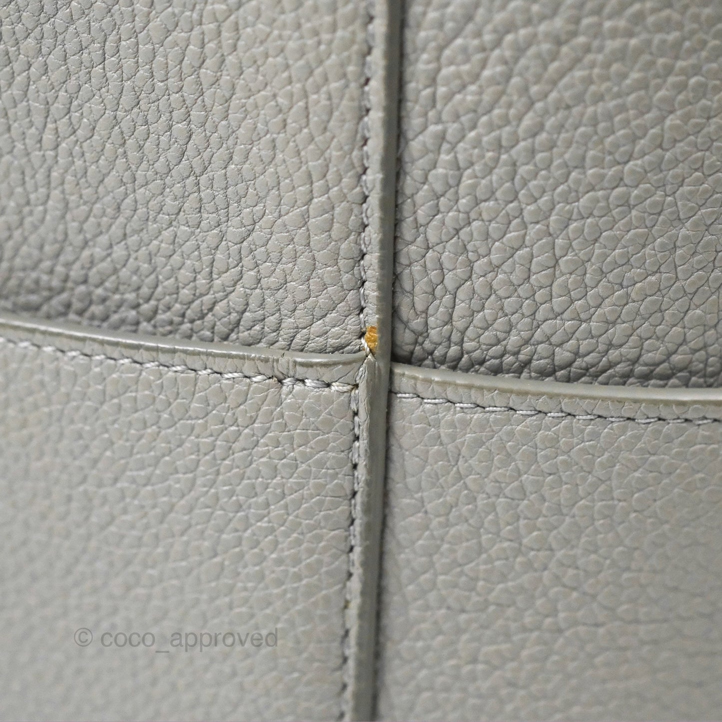 Celine Sangle Bucket Bag Grained Calfskin Grey