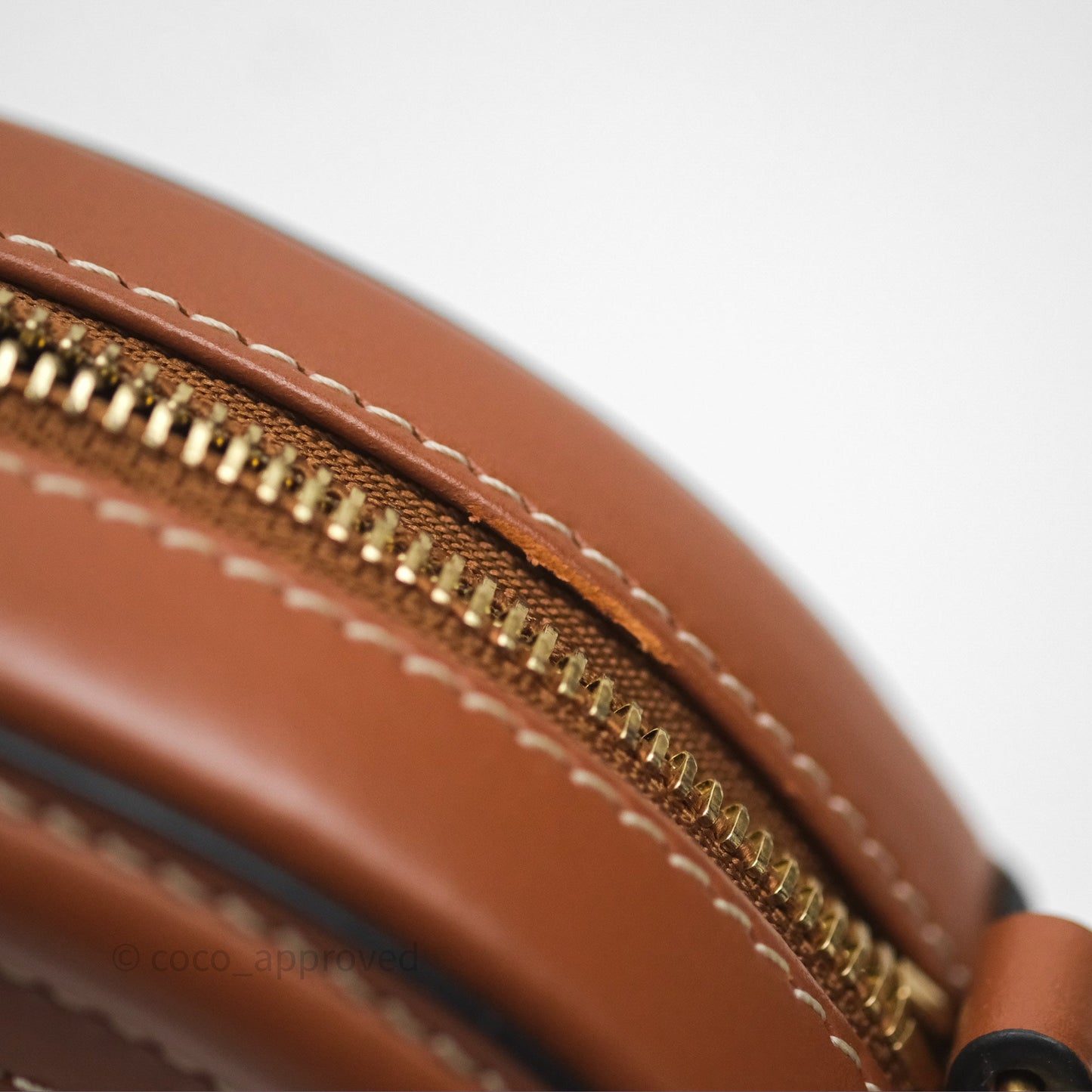 Celine Mini Oval Bag Cuir Triomphe Tan Calfskin