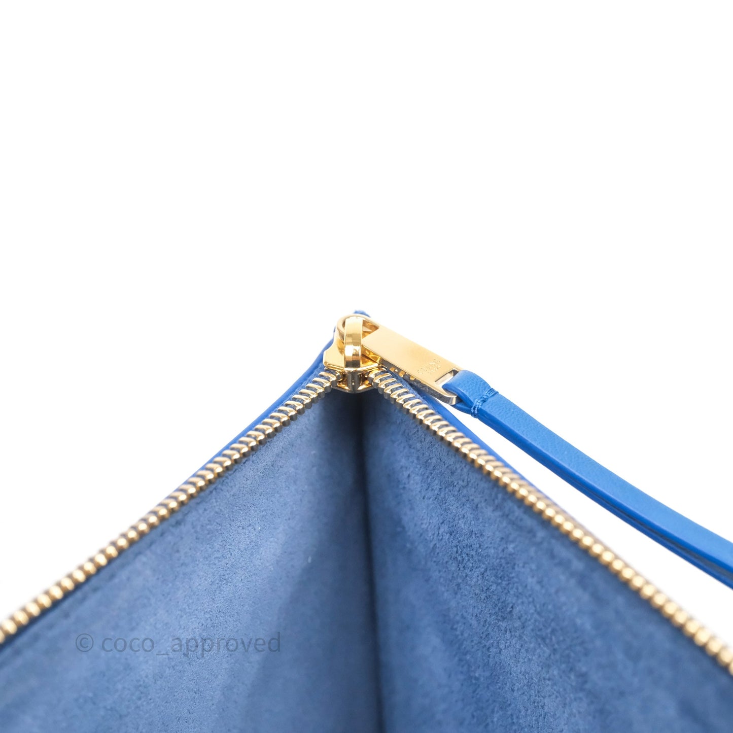 Celine Flat Luggage Tote Bag Blue Calfskin