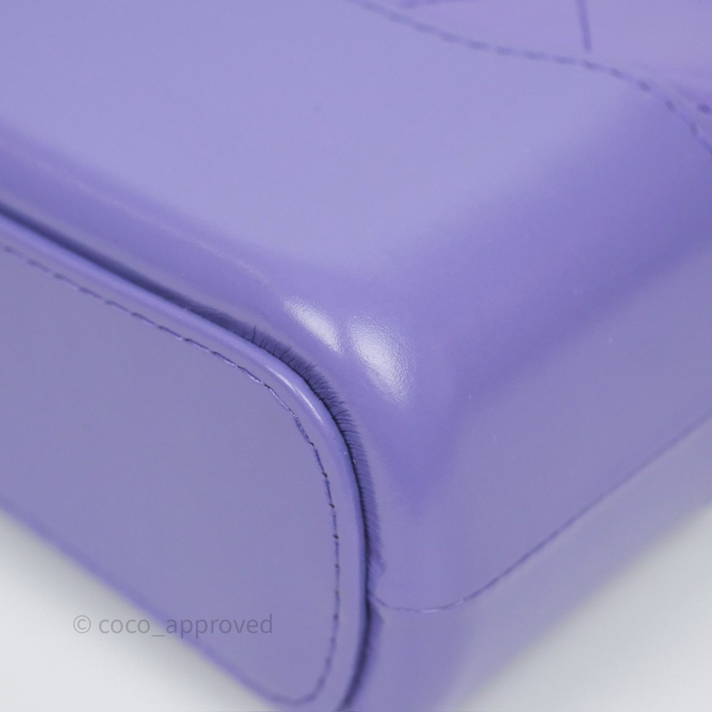 Chanel Quilted Medium Gabrielle Purple Aged Calfskin