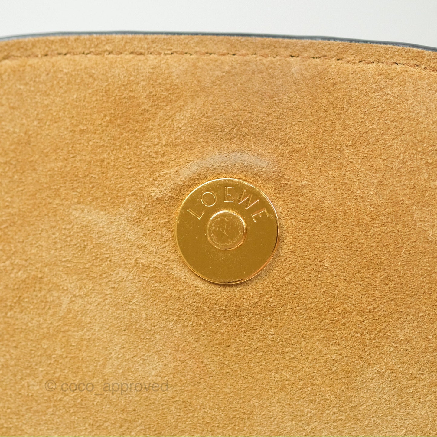 Loewe Mini Gate Dual Bag Soft Calfskin & Jacquard Strap Autumn Green