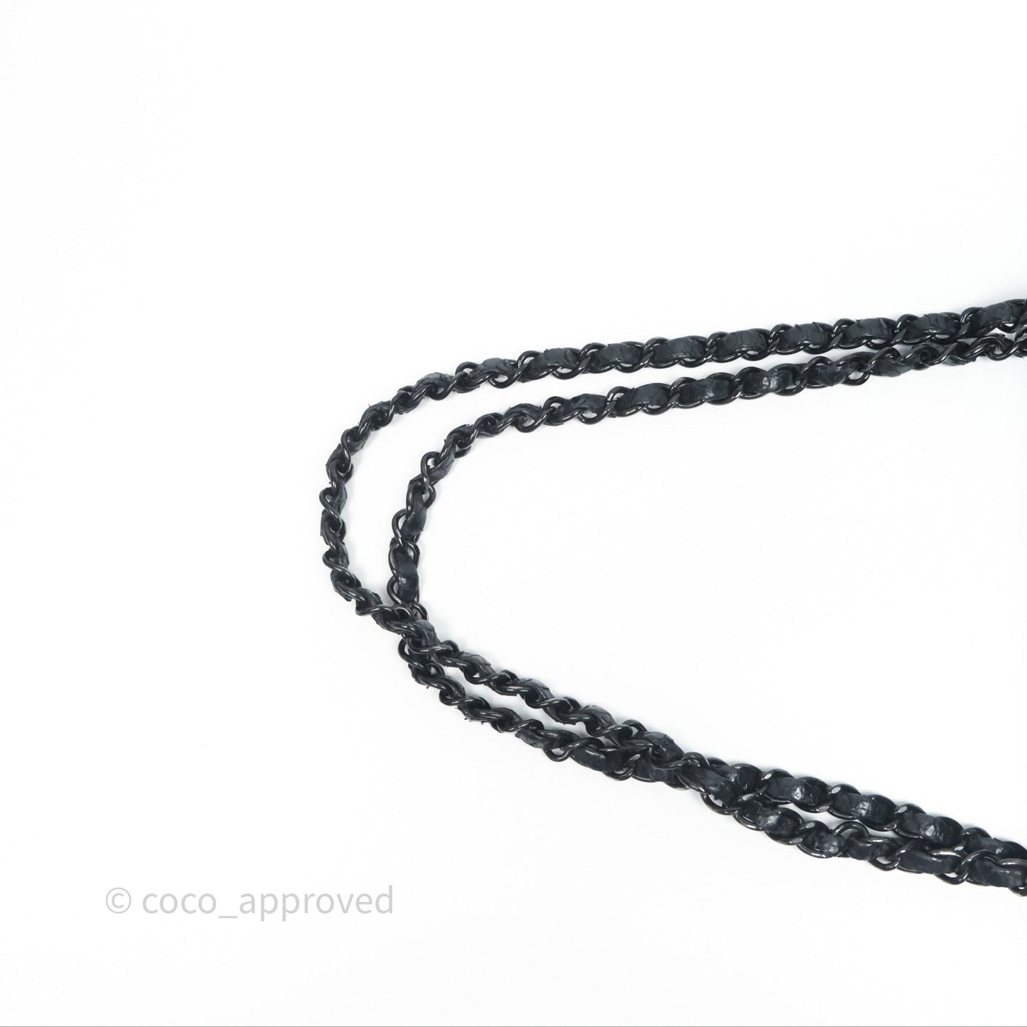 Chanel Classic M/L Medium Flap So Black Python Black Hardware